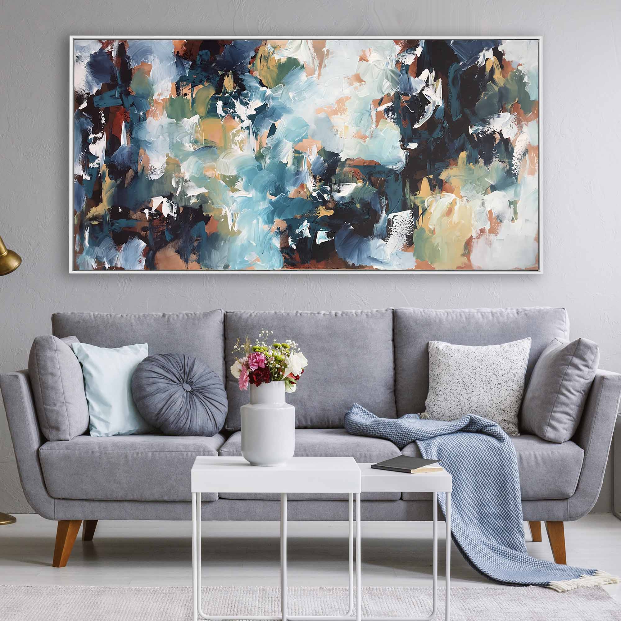 Listening To The Waves - 152x76 cm - Original Painting
