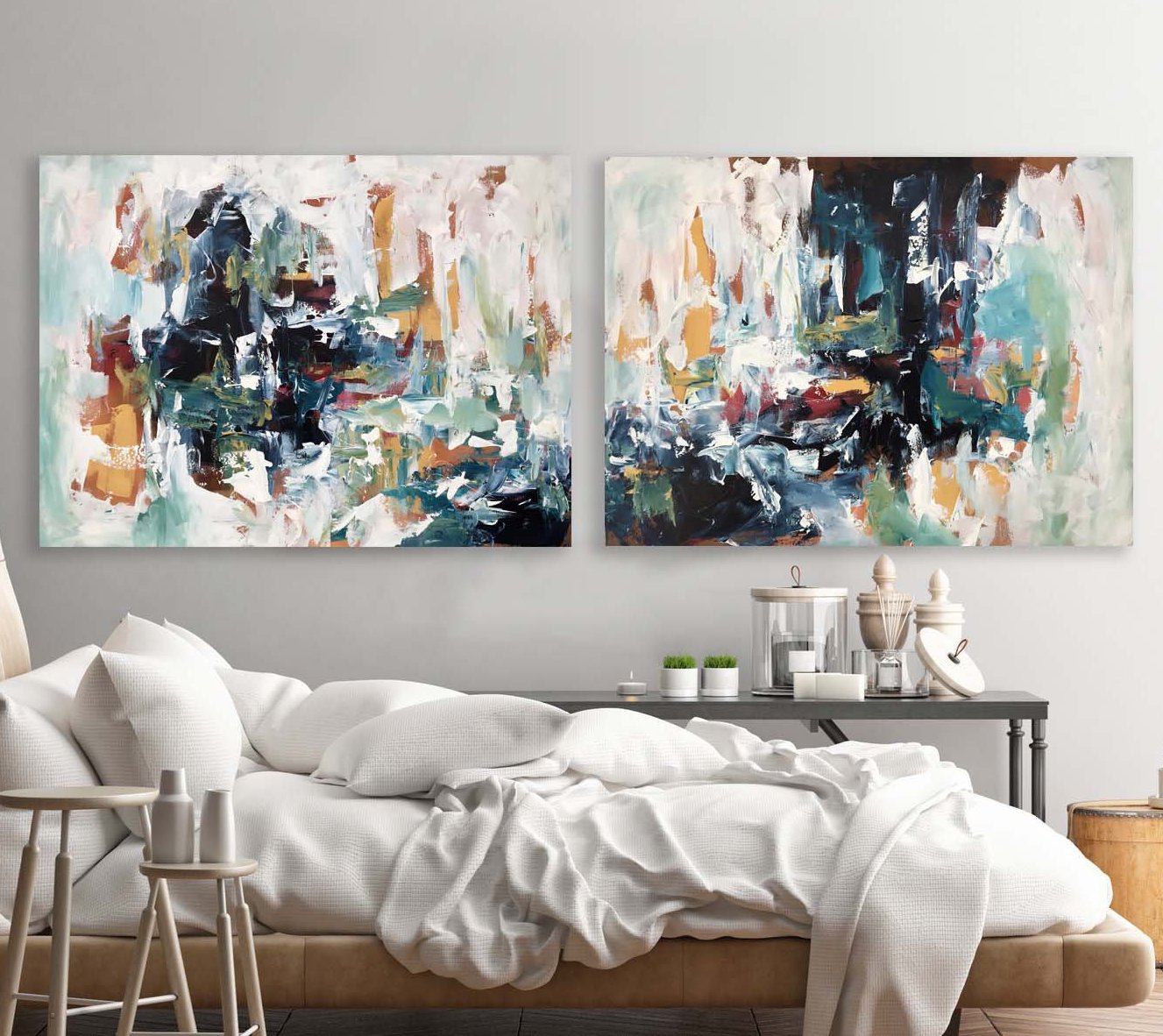 Control - 204x76 cm - Original Painting-OmarObaid.com