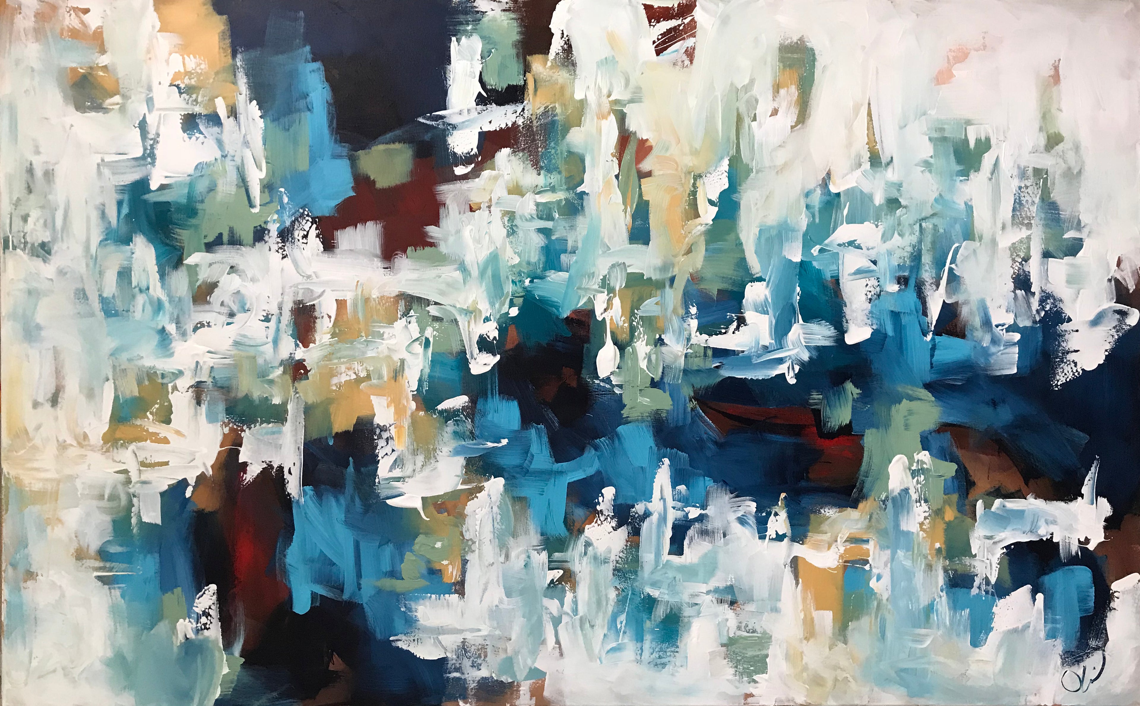 Conviction - 152x90 cm - Original Painting-OmarObaid.com