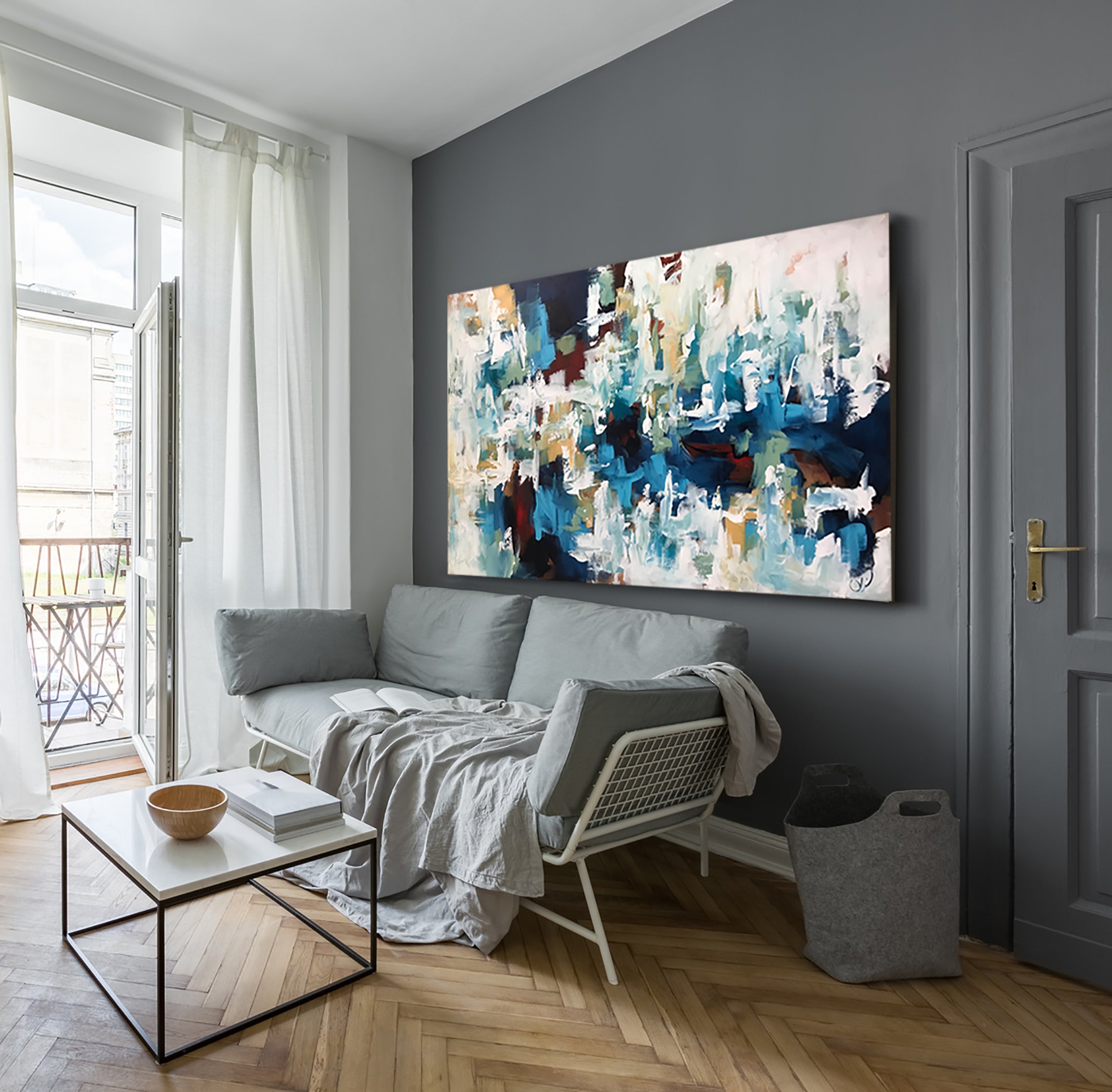 Conviction - 152x90 cm - Original Painting-OmarObaid.com