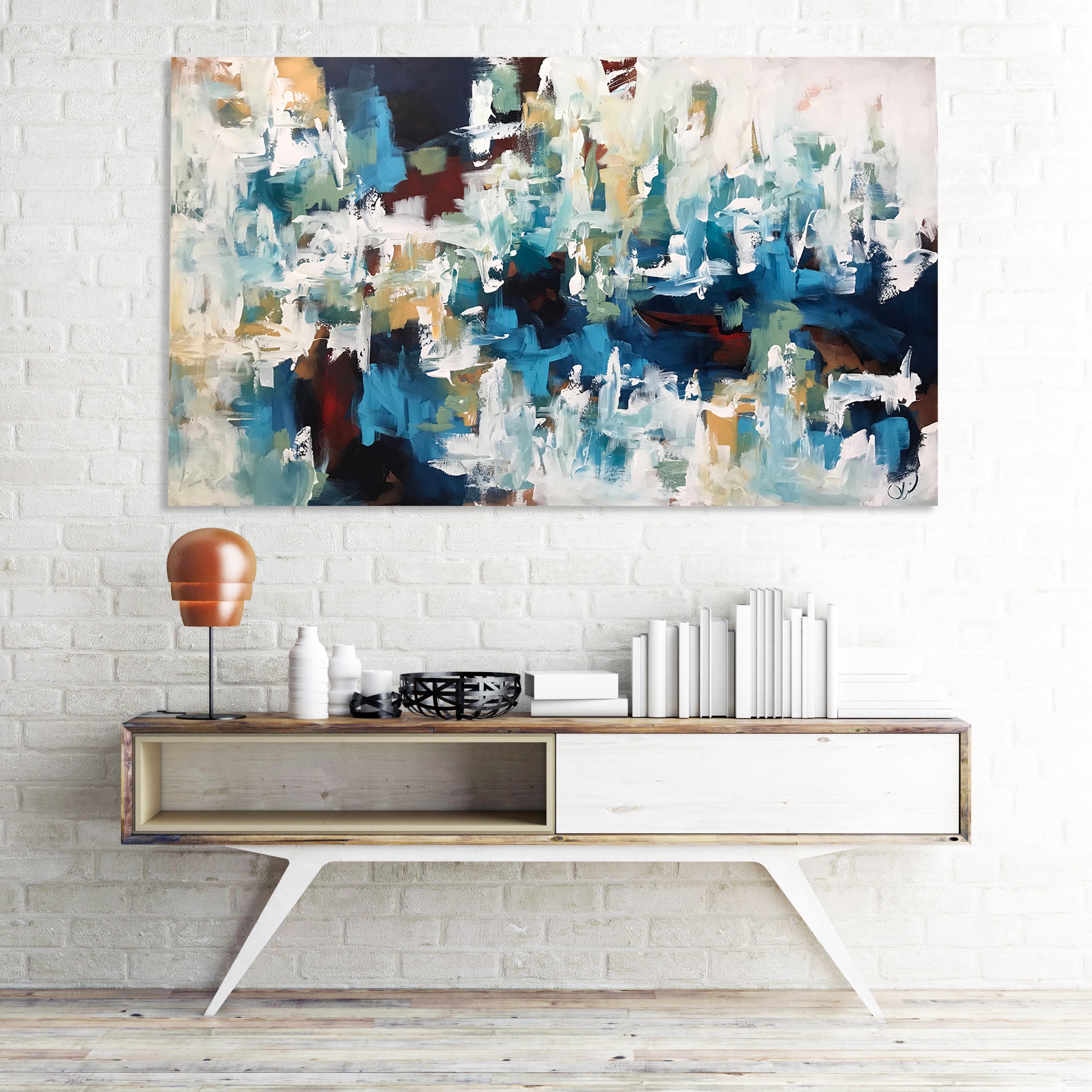 Conviction - 152x90 cm - Original Painting-OmarObaid.com