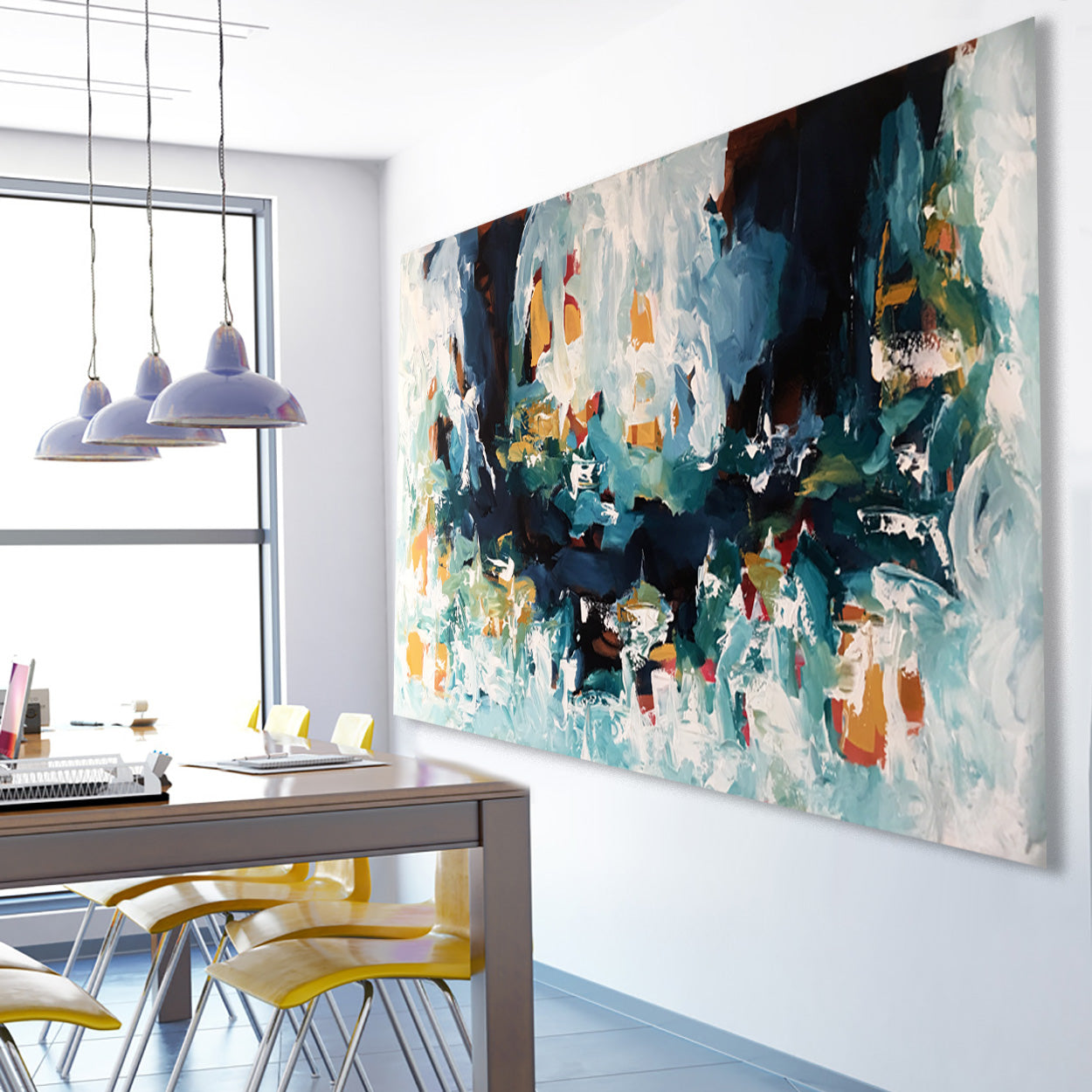 Crossroads - 180x102 cm - Original Painting-OmarObaid.com