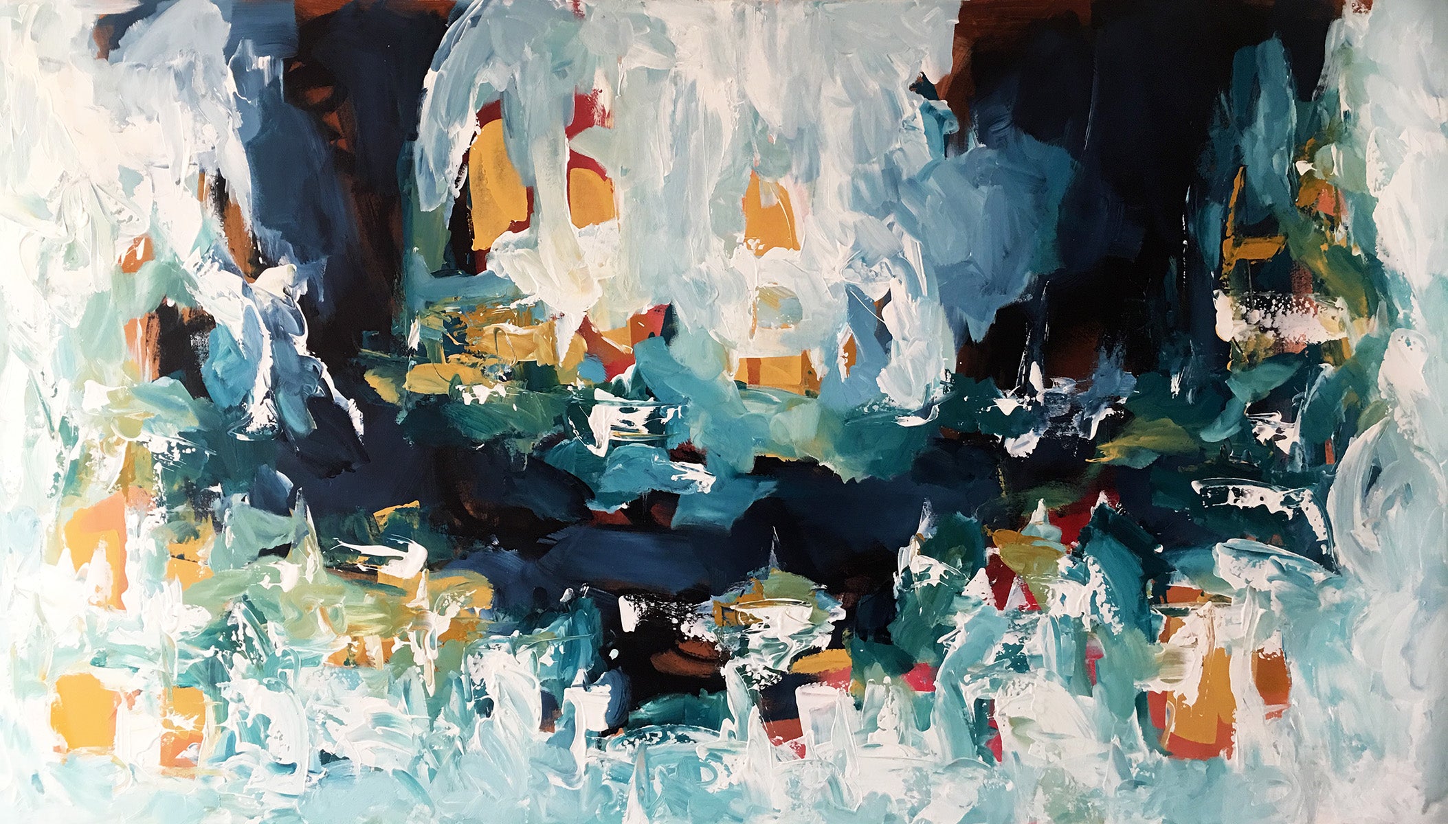Crossroads - 180x102 cm - Original Painting-OmarObaid.com