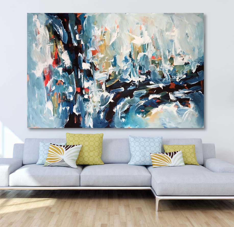 Cybernetic Dream - 150x100 cm - Original Painting-OmarObaid.com