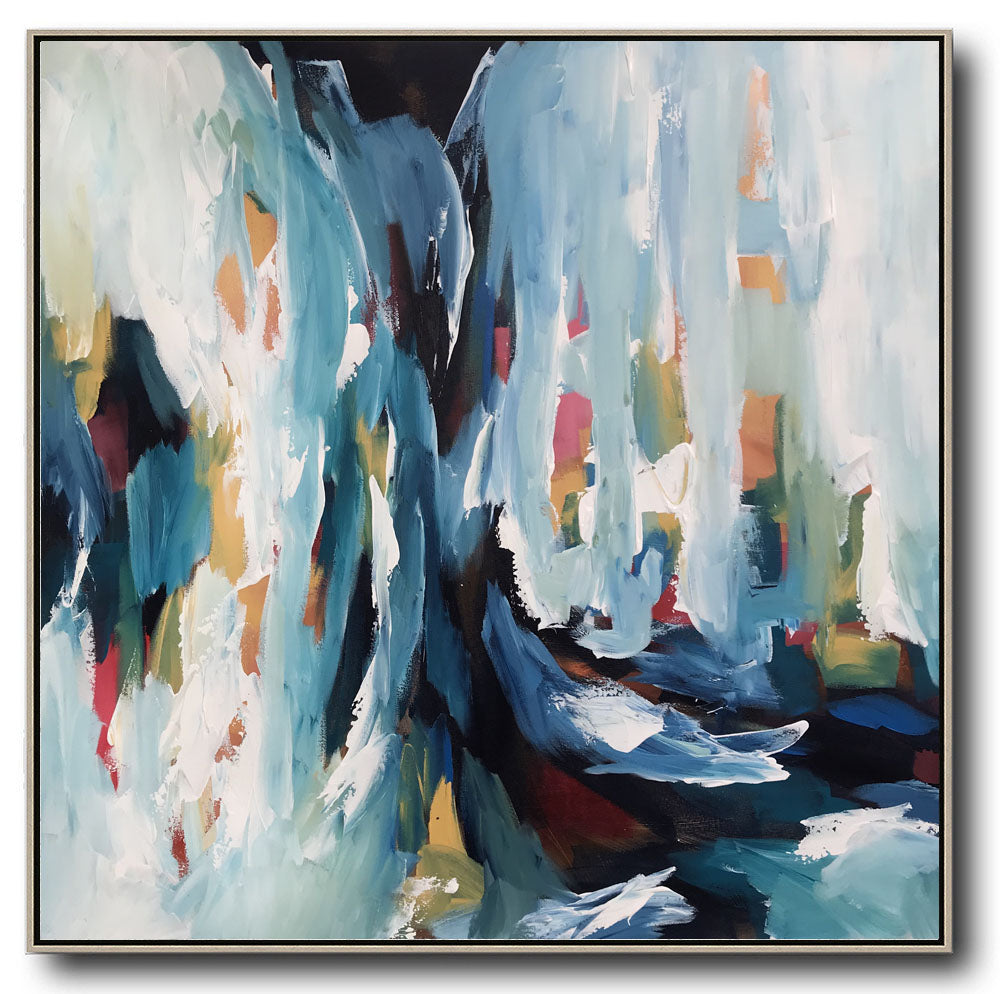 Daybreak 2 - Diptych 204x102 cm - Original Painting-OmarObaid.com