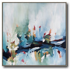 Daybreak 2 - Diptych 204x102 cm - Original Painting-OmarObaid.com