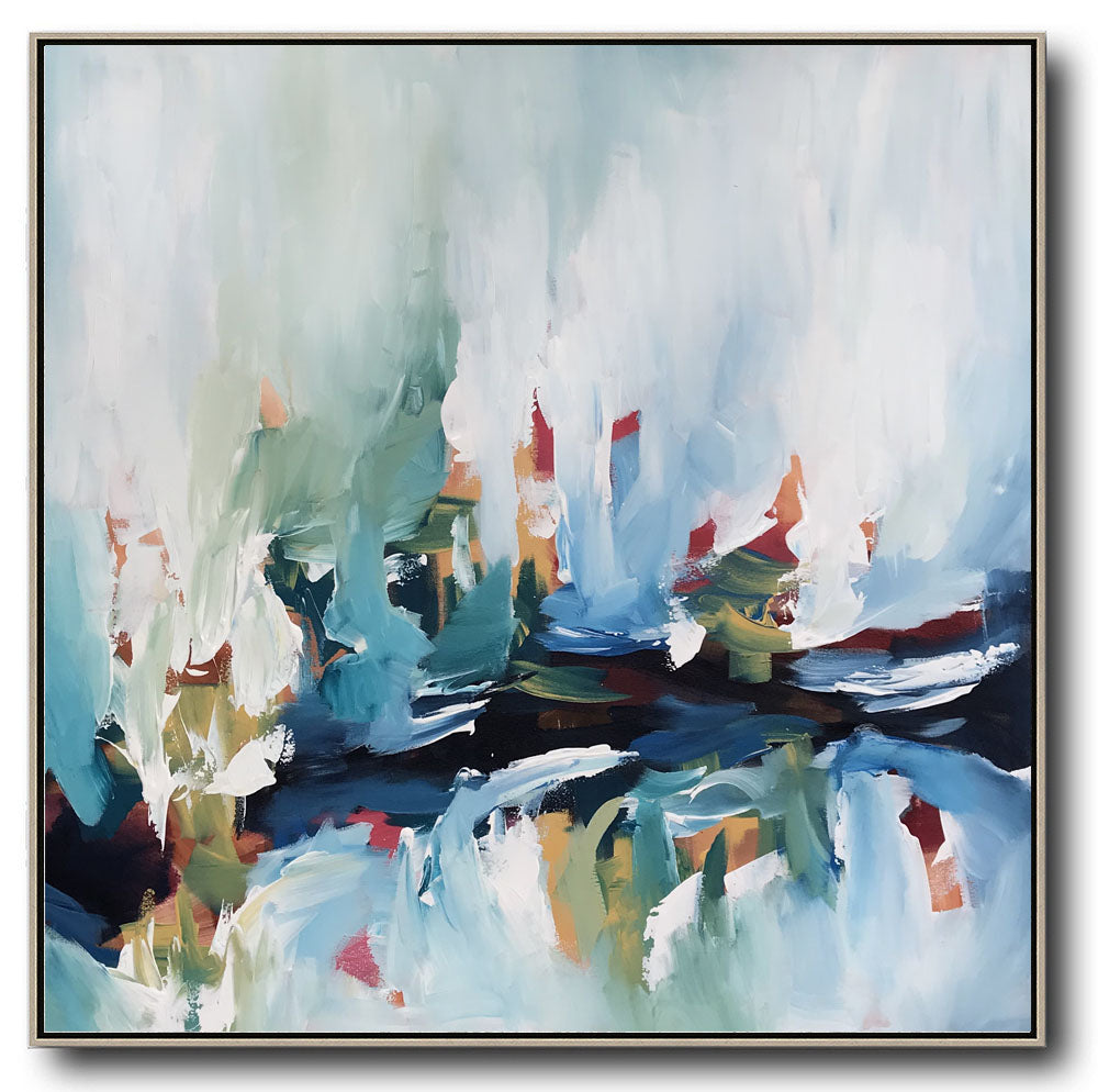 Daybreak 2 - Diptych 204x102 cm - Original Painting-OmarObaid.com