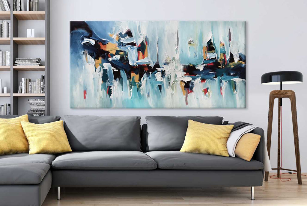 Daybreak - 152x76 cm - Original Painting-OmarObaid.com