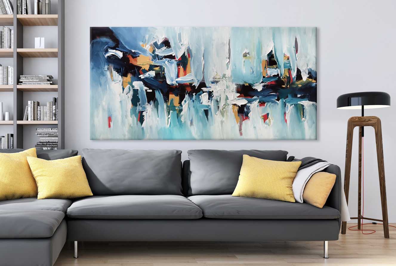 Daybreak - 152x76 cm - Original Painting-OmarObaid.com