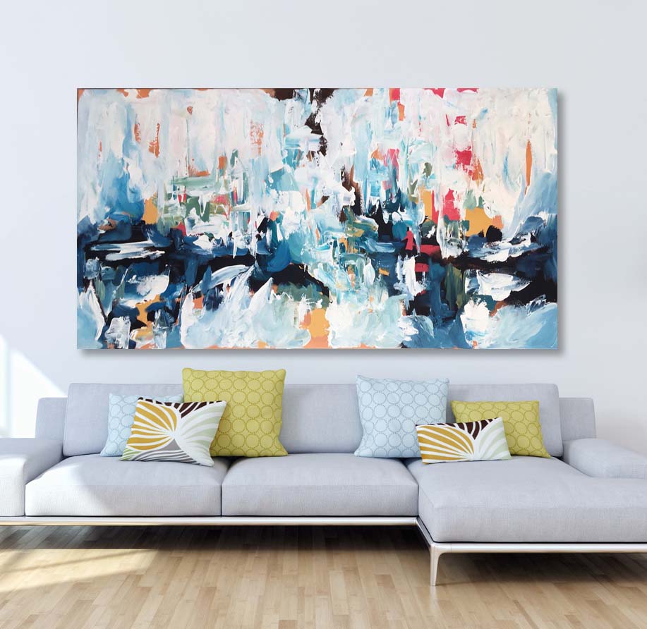 Daydreaming 4 - 150x76 cm - Original Painting-OmarObaid.com