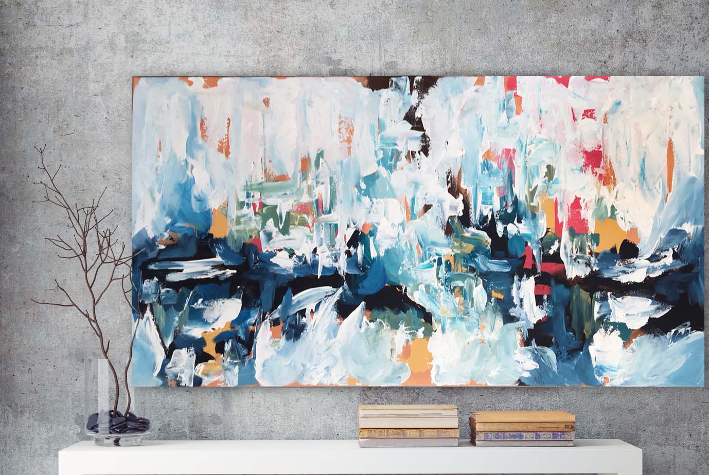 Daydreaming 4 - 150x76 cm - Original Painting-OmarObaid.com