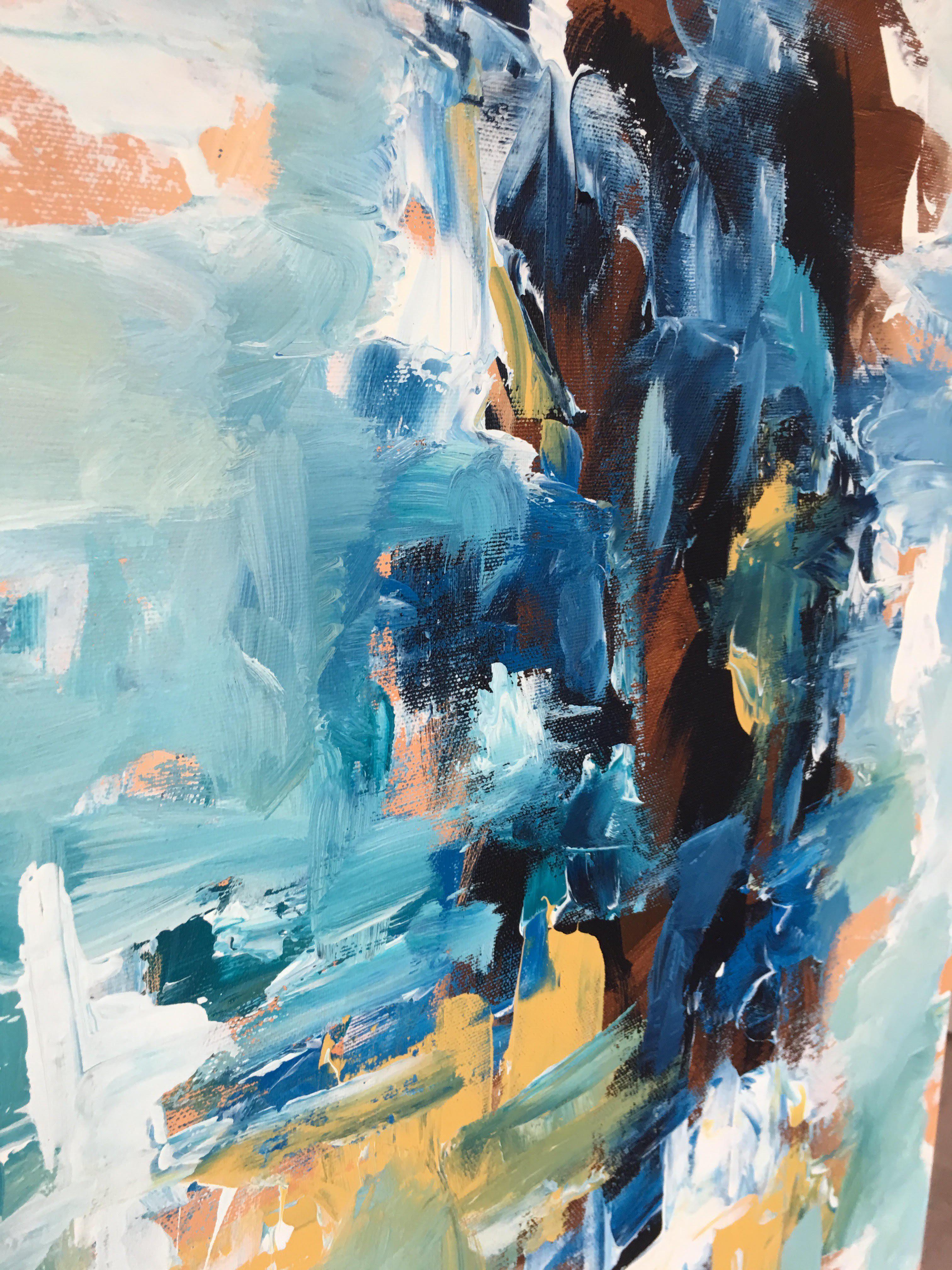 Daydreaming II - 150x76 cm - Original Painting-OmarObaid.com