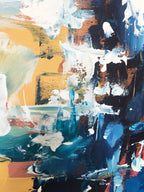 Daydreaming - 150x76 cm - Original Painting-OmarObaid.com