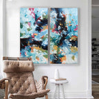 The Uncertain Path Diptych Paintings