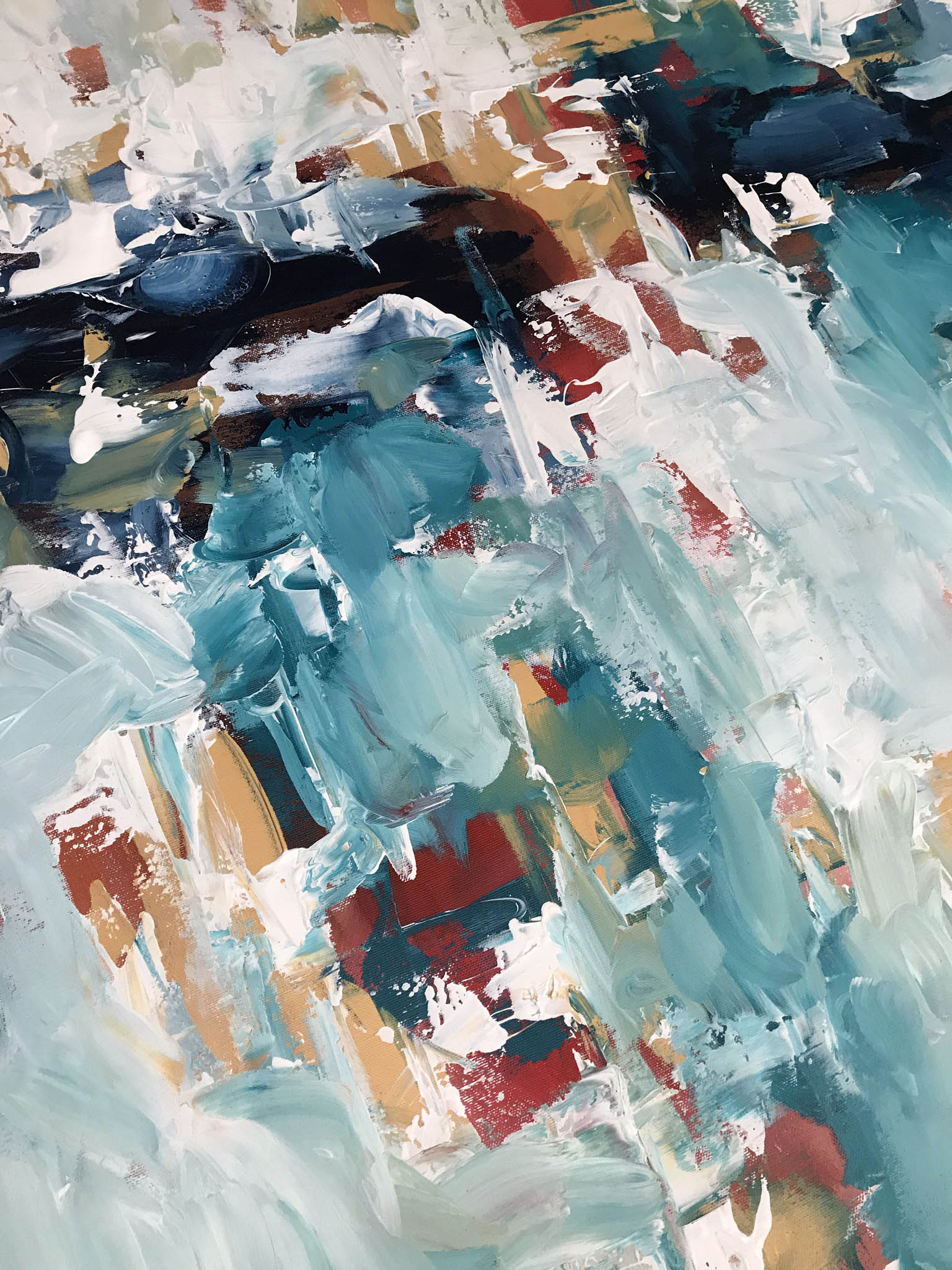 Dreaming - 102x102 cm - Original Painting-OmarObaid.com