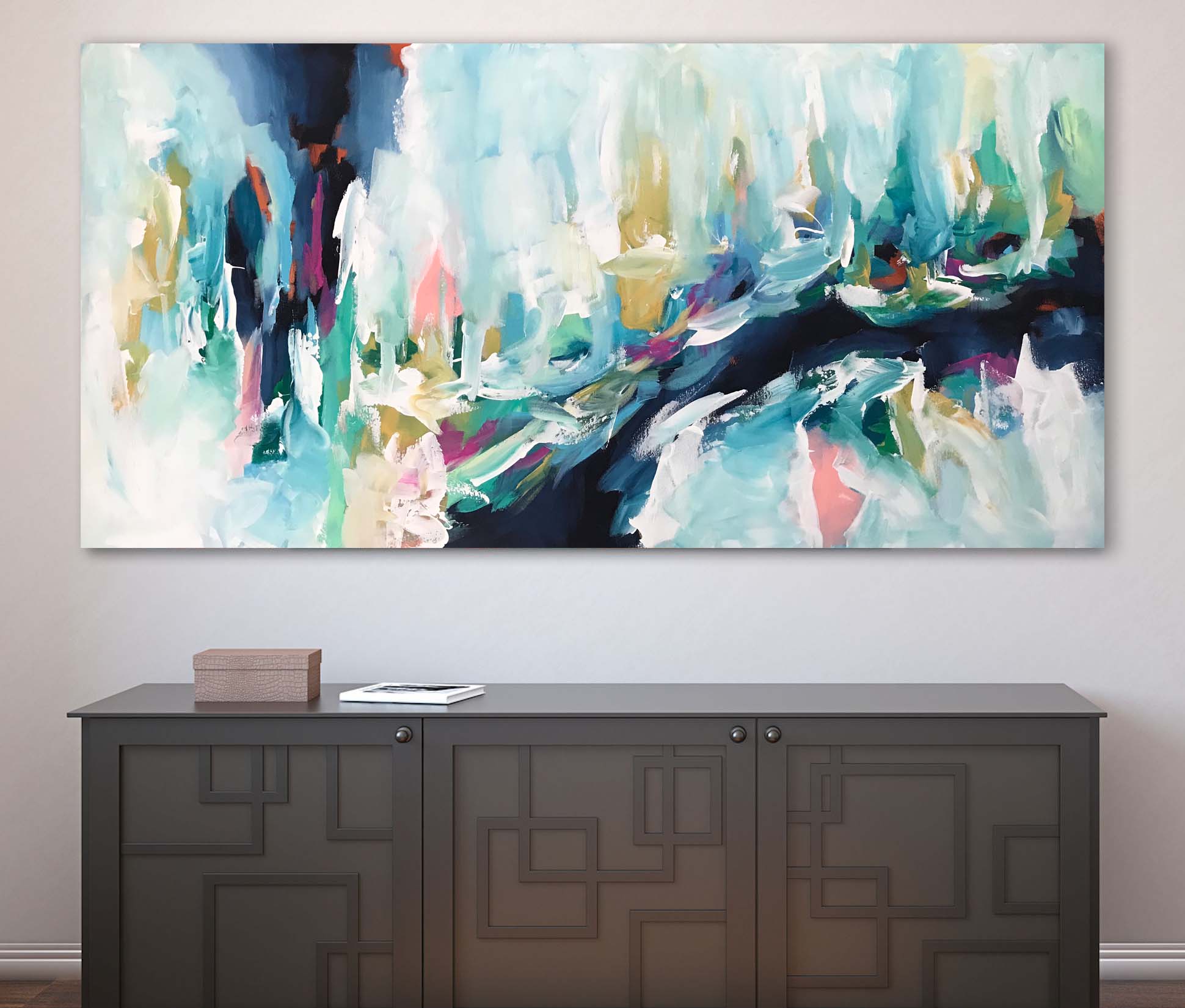 Drifted - 152x76 cm - Original Painting-OmarObaid.com