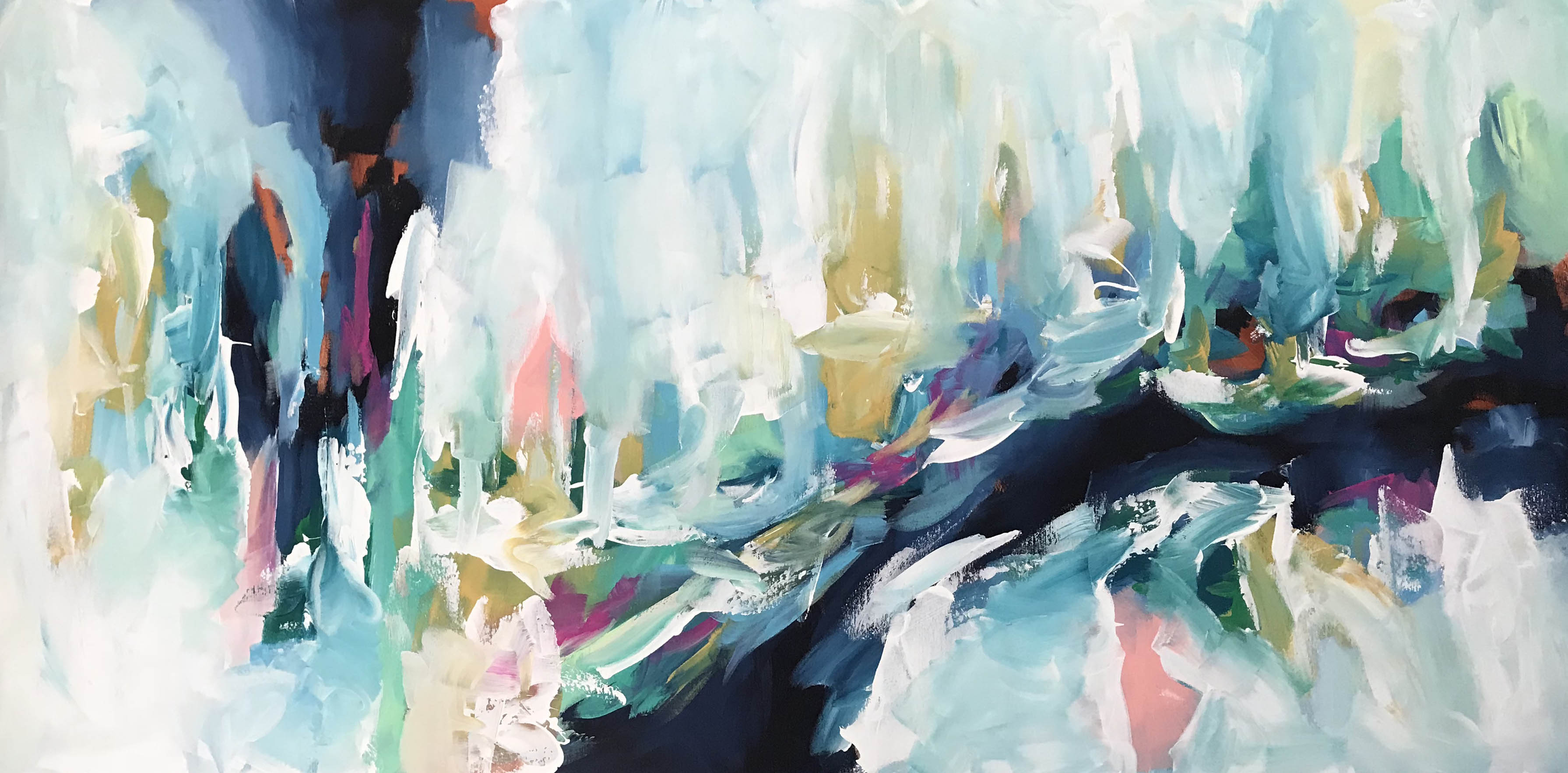 Drifted - 152x76 cm - Original Painting-OmarObaid.com