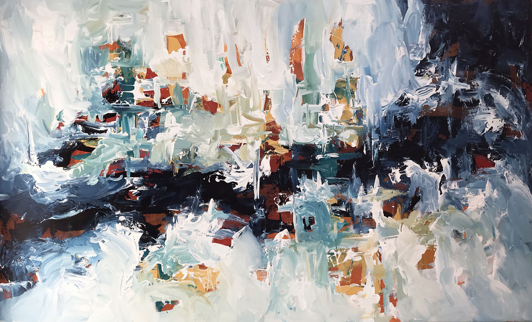 Epiphany 8 - 152x90 cm - Original Painting-OmarObaid.com