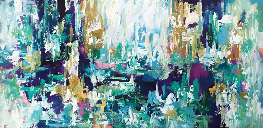 Fragile Reflection II - 152x76 cm - Original Painting-OmarObaid.com