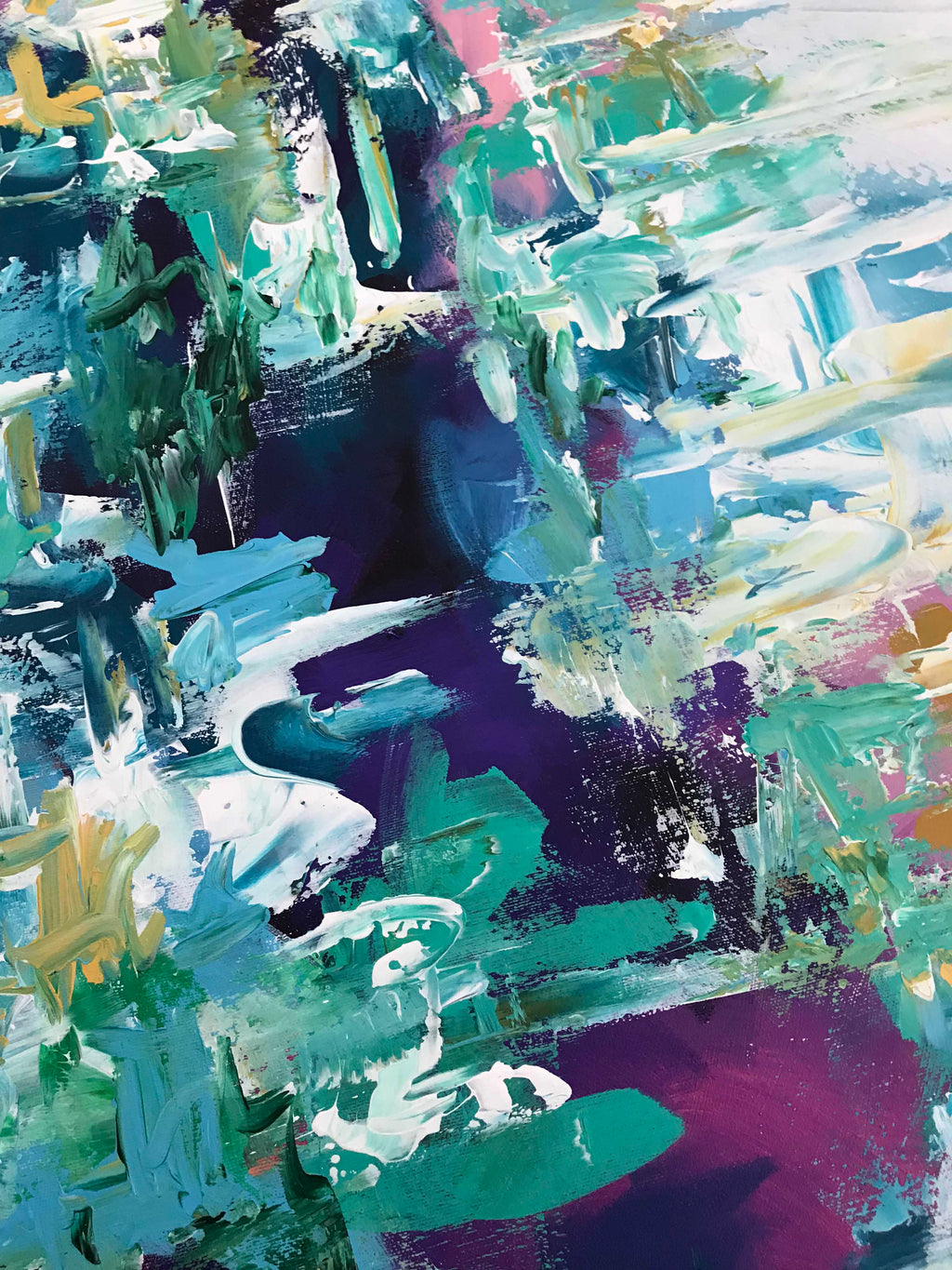 Fragile Reflection II - 152x76 cm - Original Painting-OmarObaid.com