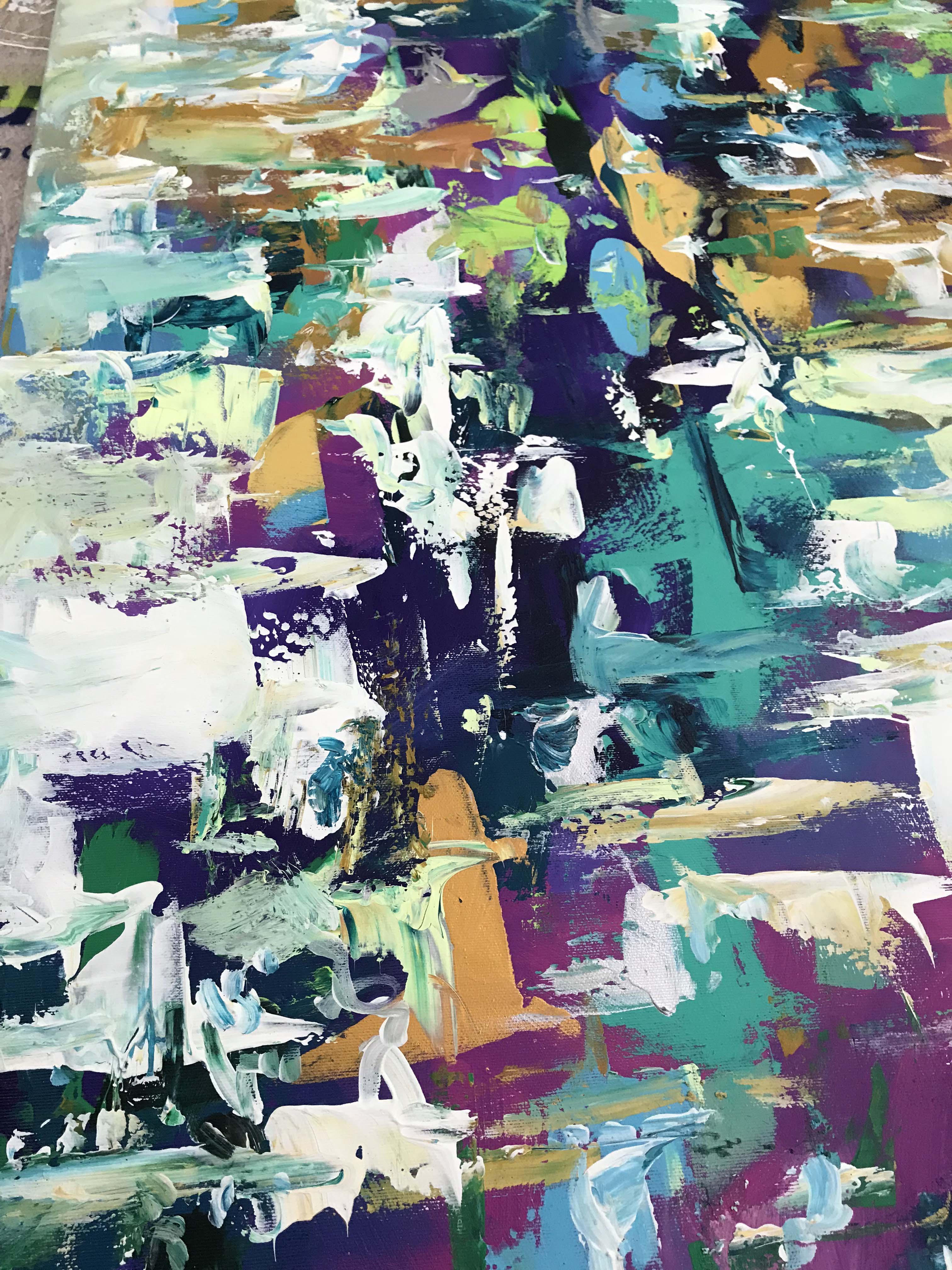 Fragile Reflection - 152x76 cm - Original Painting-OmarObaid.com