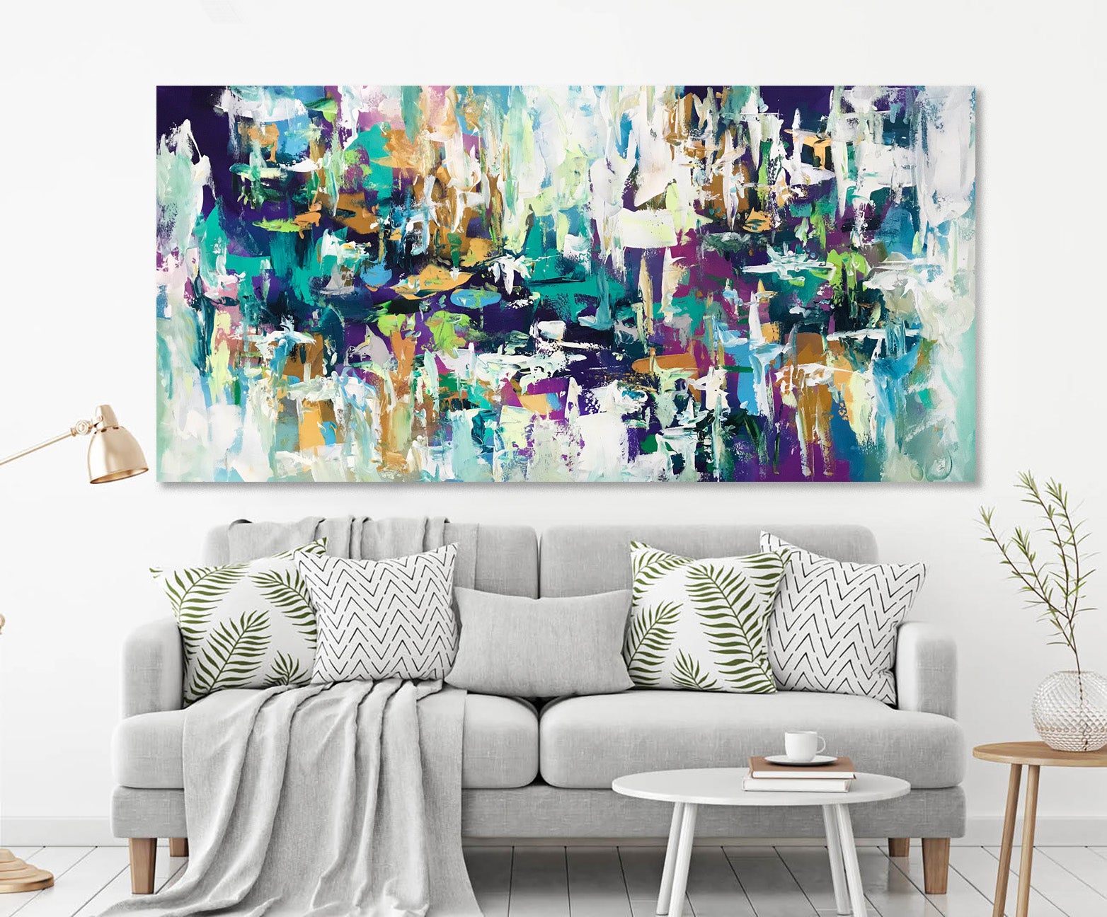 Fragile Reflection - 152x76 cm - Original Painting-OmarObaid.com