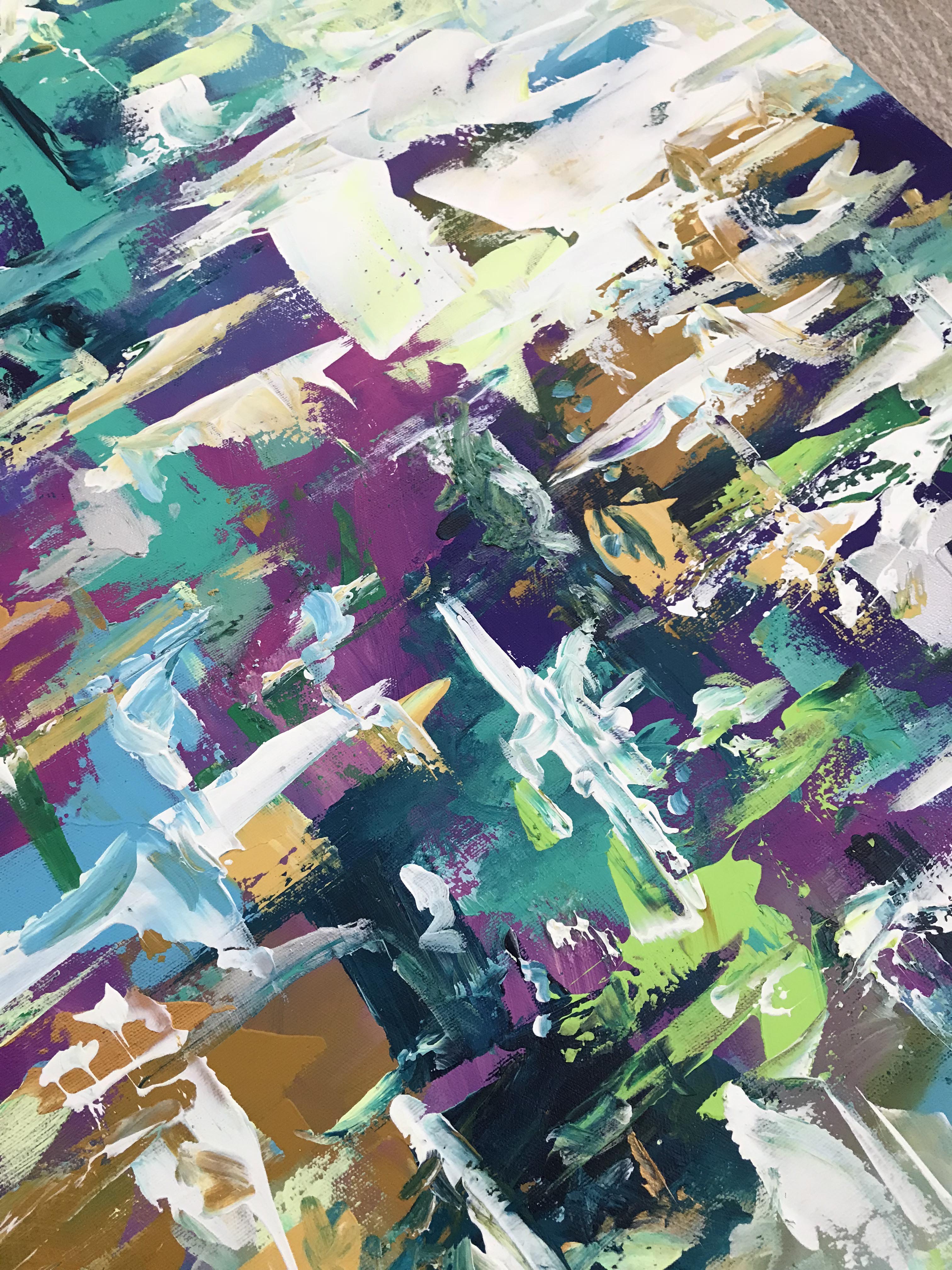 Fragile Reflection - 152x76 cm - Original Painting-OmarObaid.com