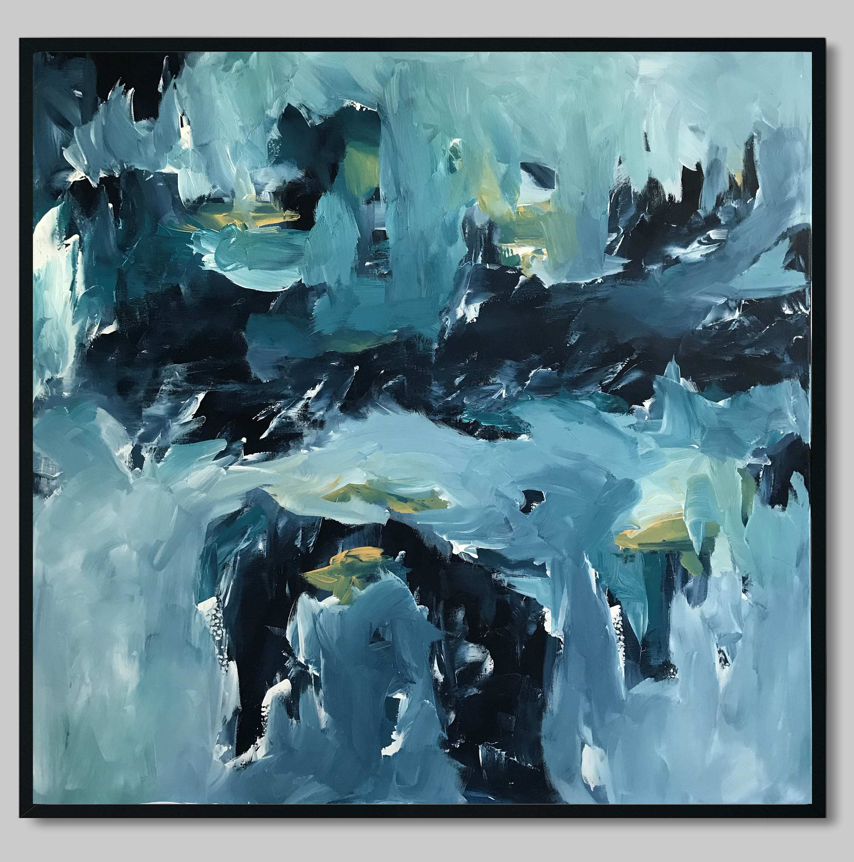 One Minute To Midnight - 122x122 cm - Original Painting