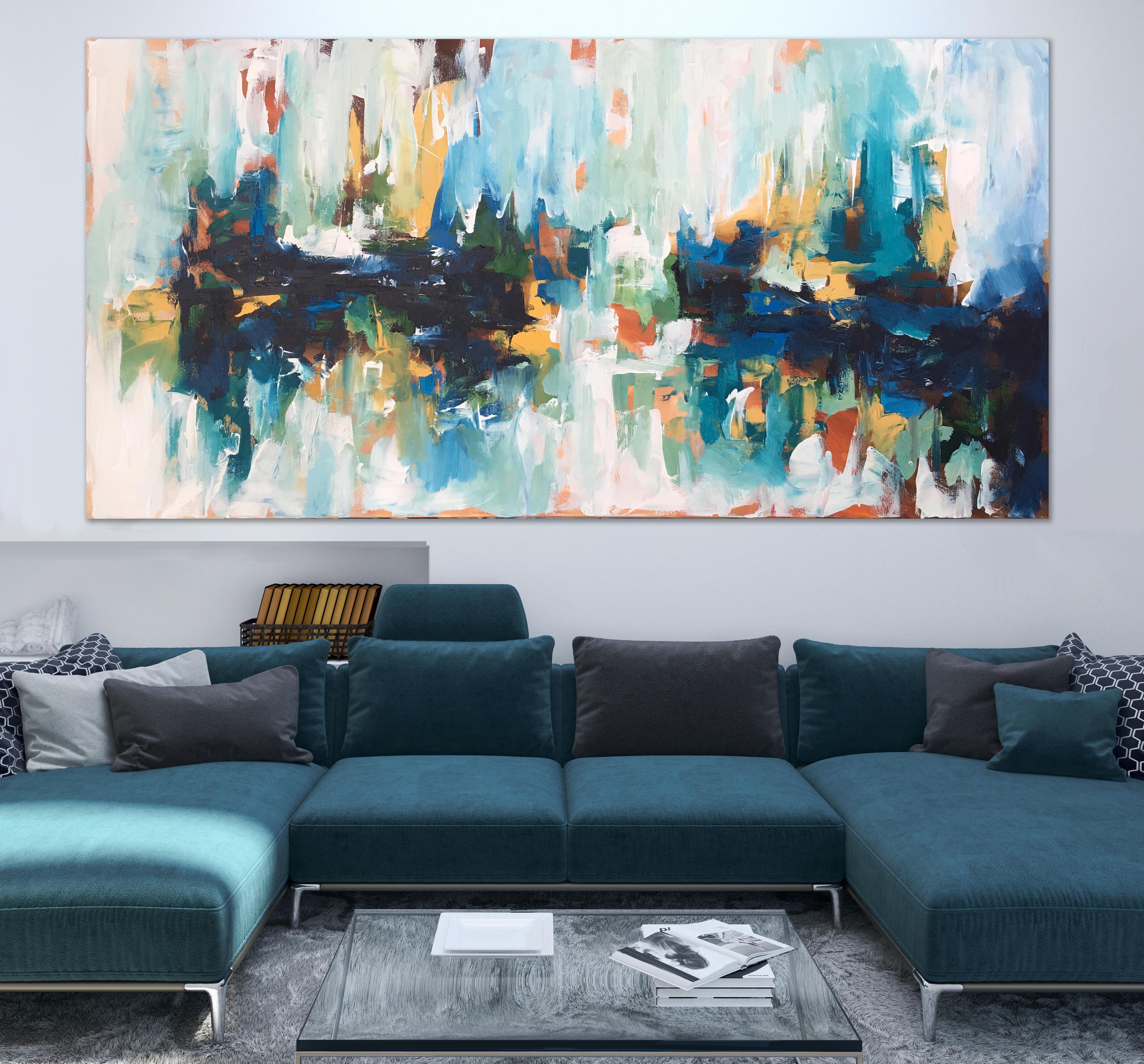 Hanging Gardens - 150x76 cm - Original Painting-OmarObaid.com