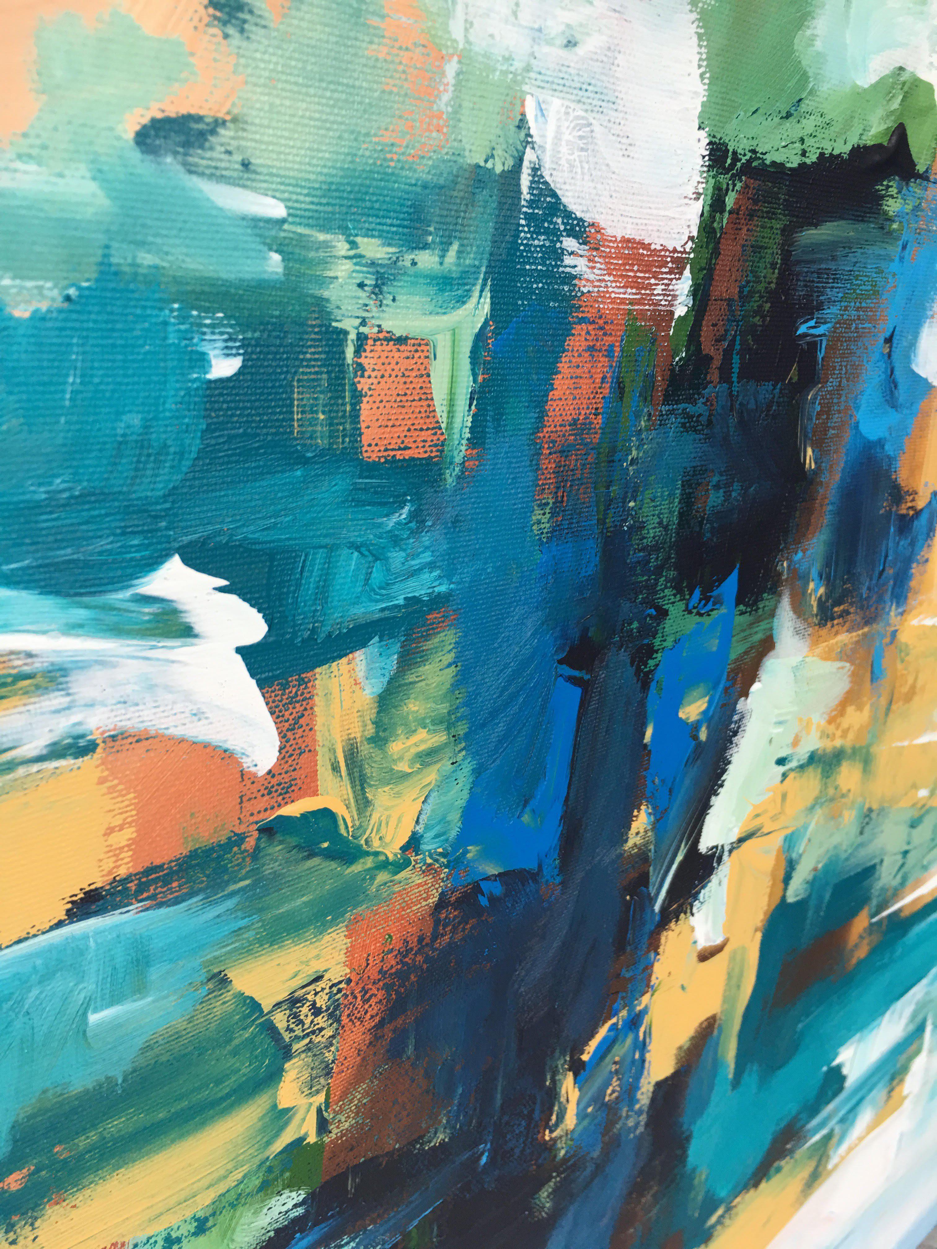 Hanging Gardens - 150x76 cm - Original Painting-OmarObaid.com