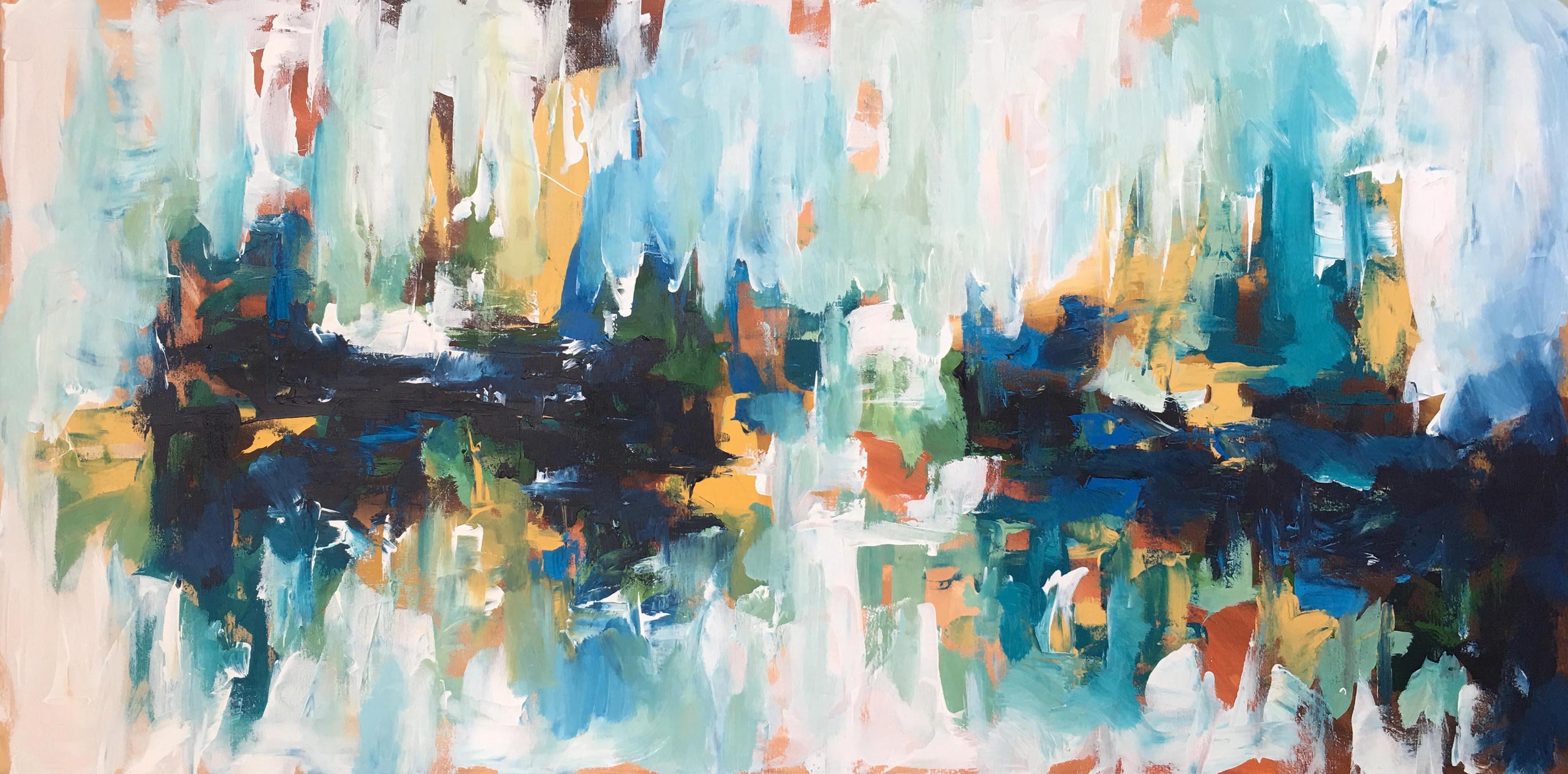 Hanging Gardens - 150x76 cm - Original Painting-OmarObaid.com