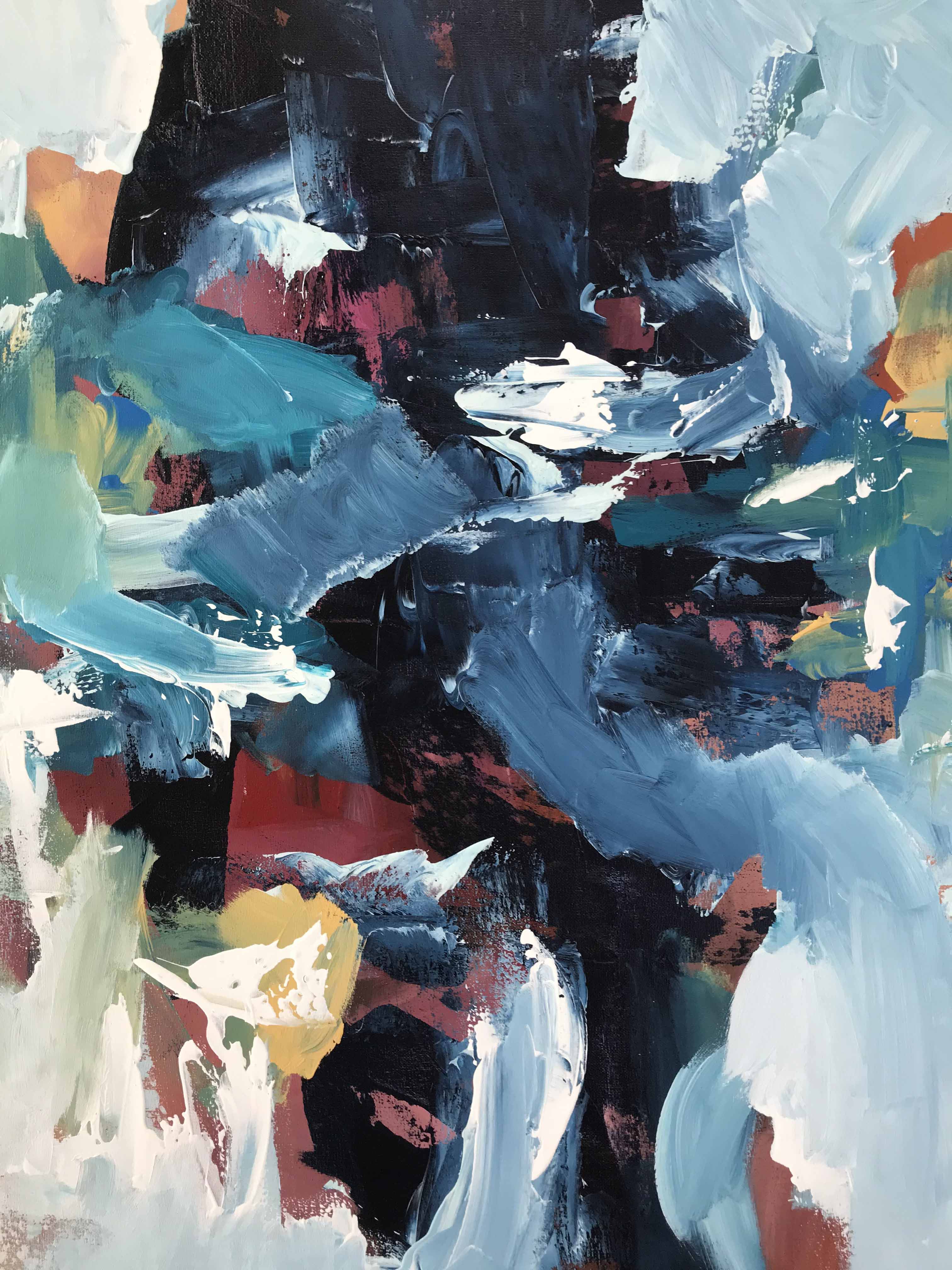 Hanging Garden III - 152x76 cm - Original Painting-OmarObaid.com