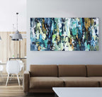 Hidden Agenda - 152x76 cm - Original Painting-OmarObaid.com