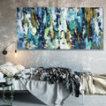 Hidden Agenda - 152x76 cm - Original Painting-OmarObaid.com