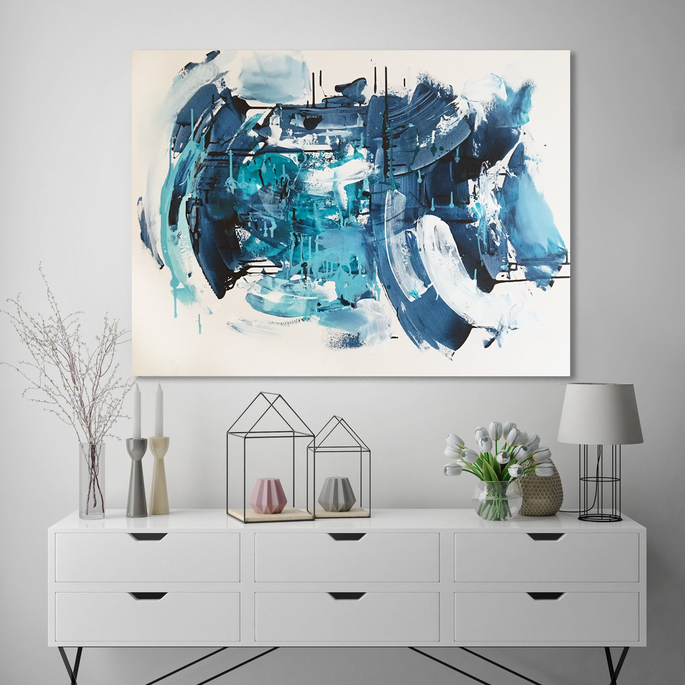 Impatient - 102x76 cm - Original Painting-OmarObaid.com