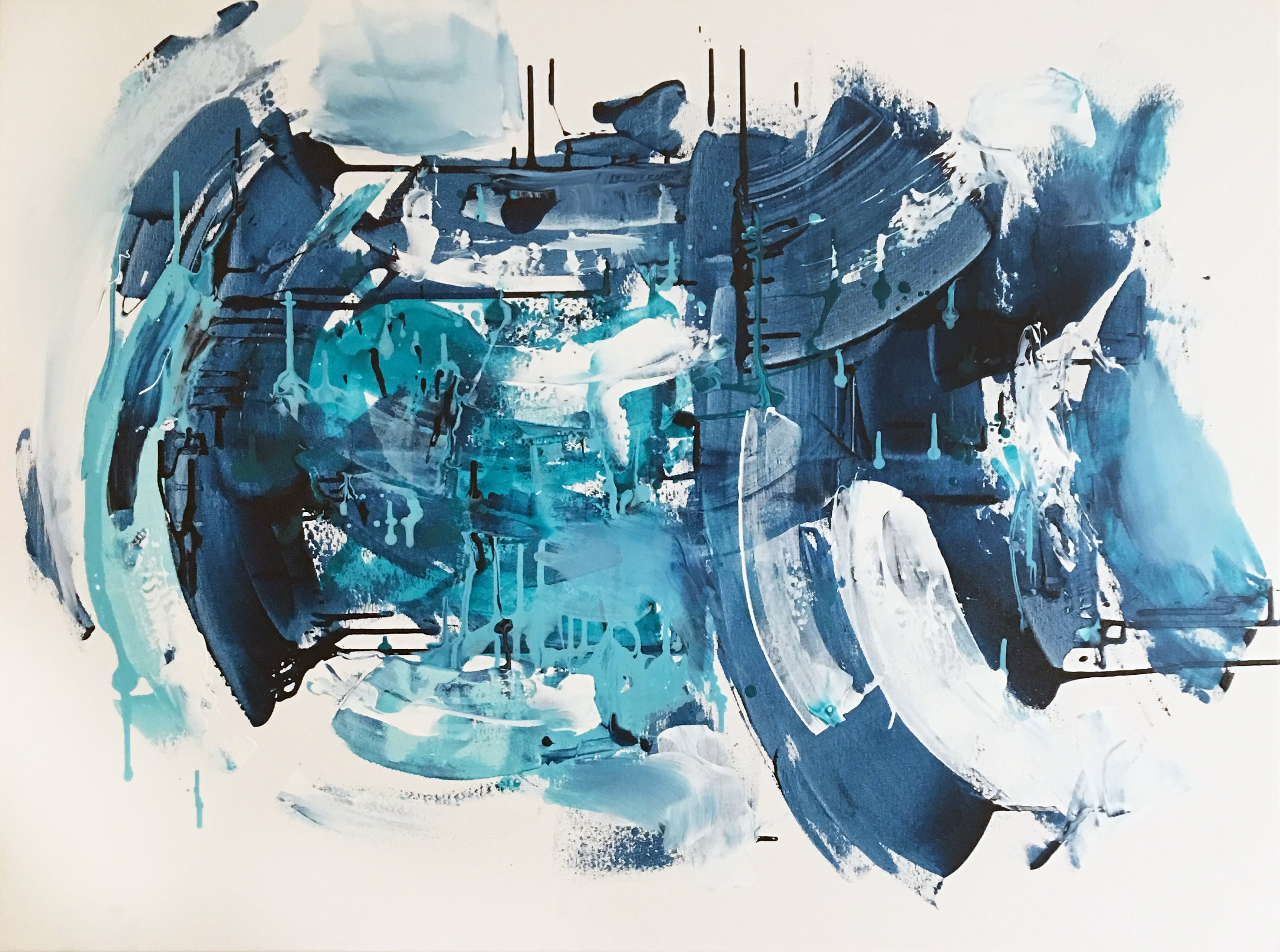 Impatient - 102x76 cm - Original Painting-OmarObaid.com