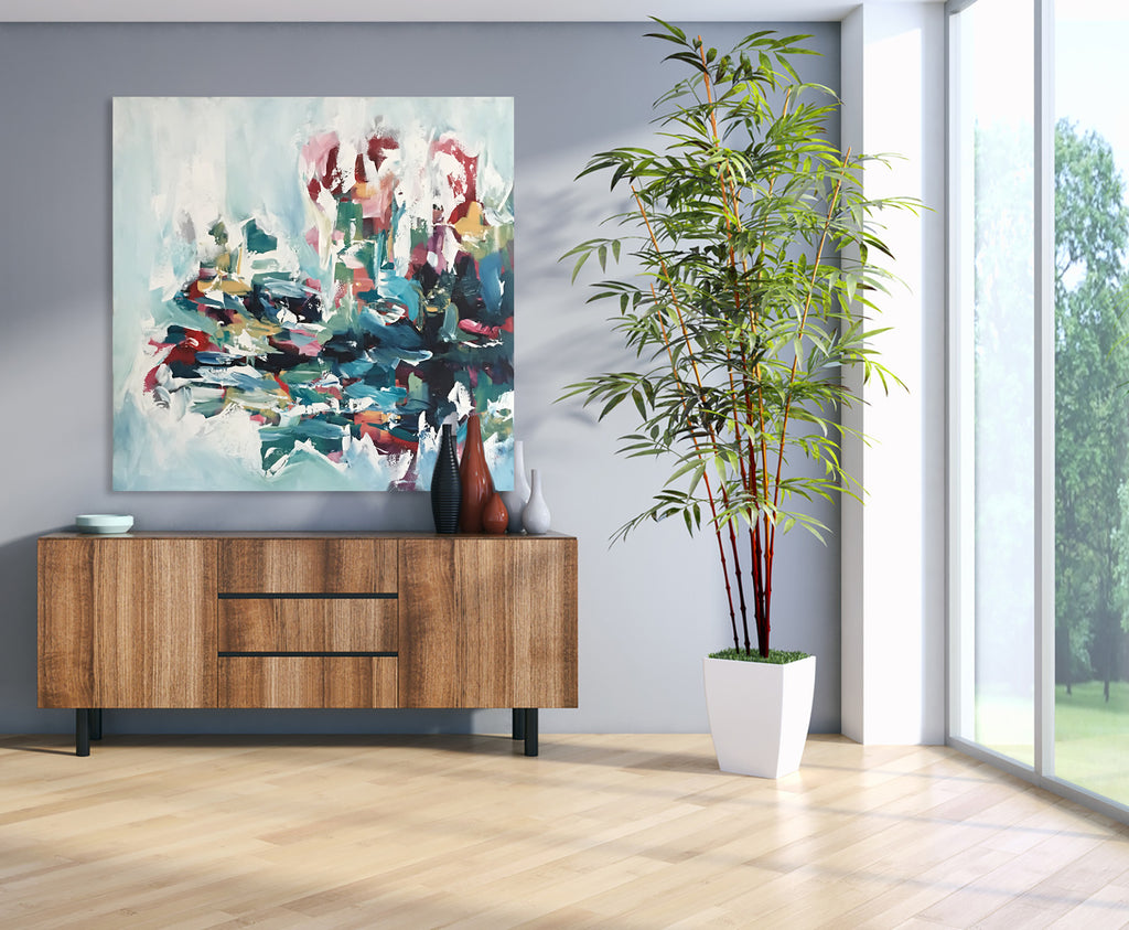 Into The Wild - 102x102 cm - Original Painting-OmarObaid.com