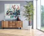 Into The Wild - 102x102 cm - Original Painting-OmarObaid.com