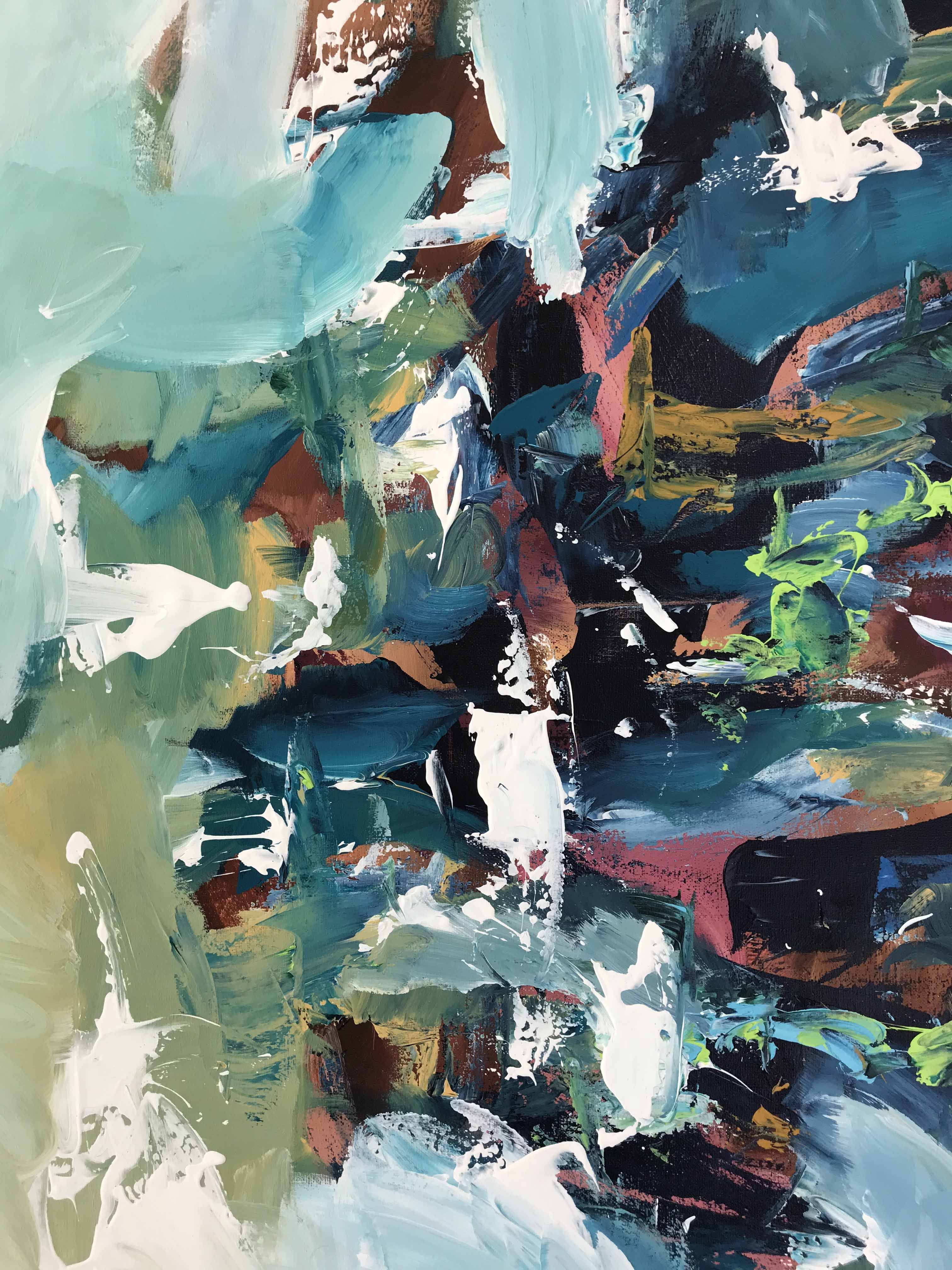 Into The Wild II - 152x76 cm - Original Painting-OmarObaid.com