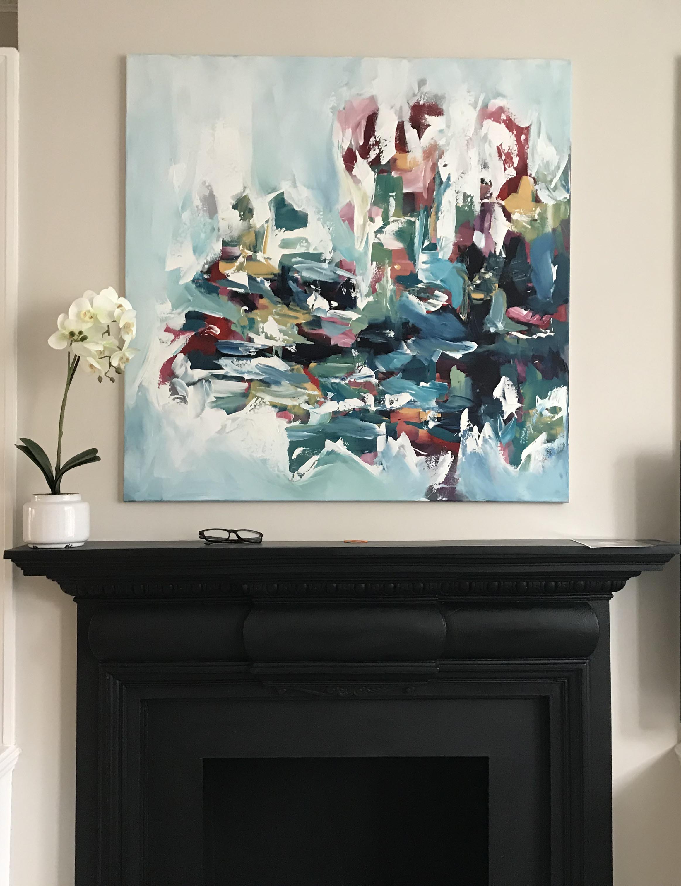 Into The Wild - 102x102 cm - Original Painting-OmarObaid.com