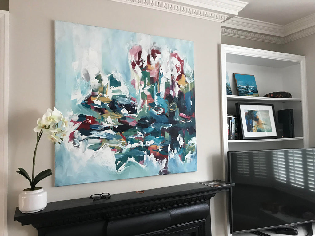 Into The Wild - 102x102 cm - Original Painting-OmarObaid.com