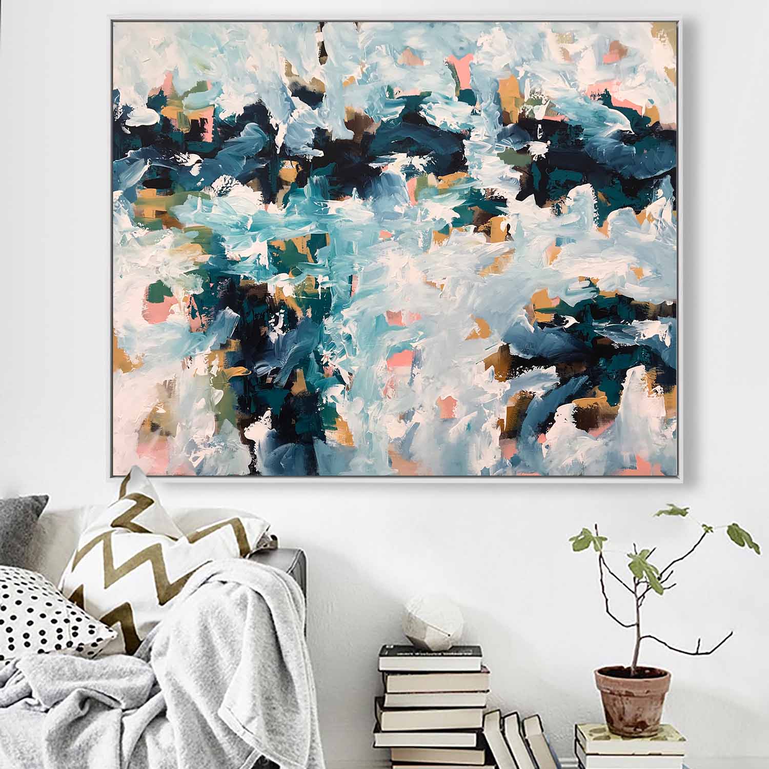 Crashing Waves - 152x122 cm - Original Painting