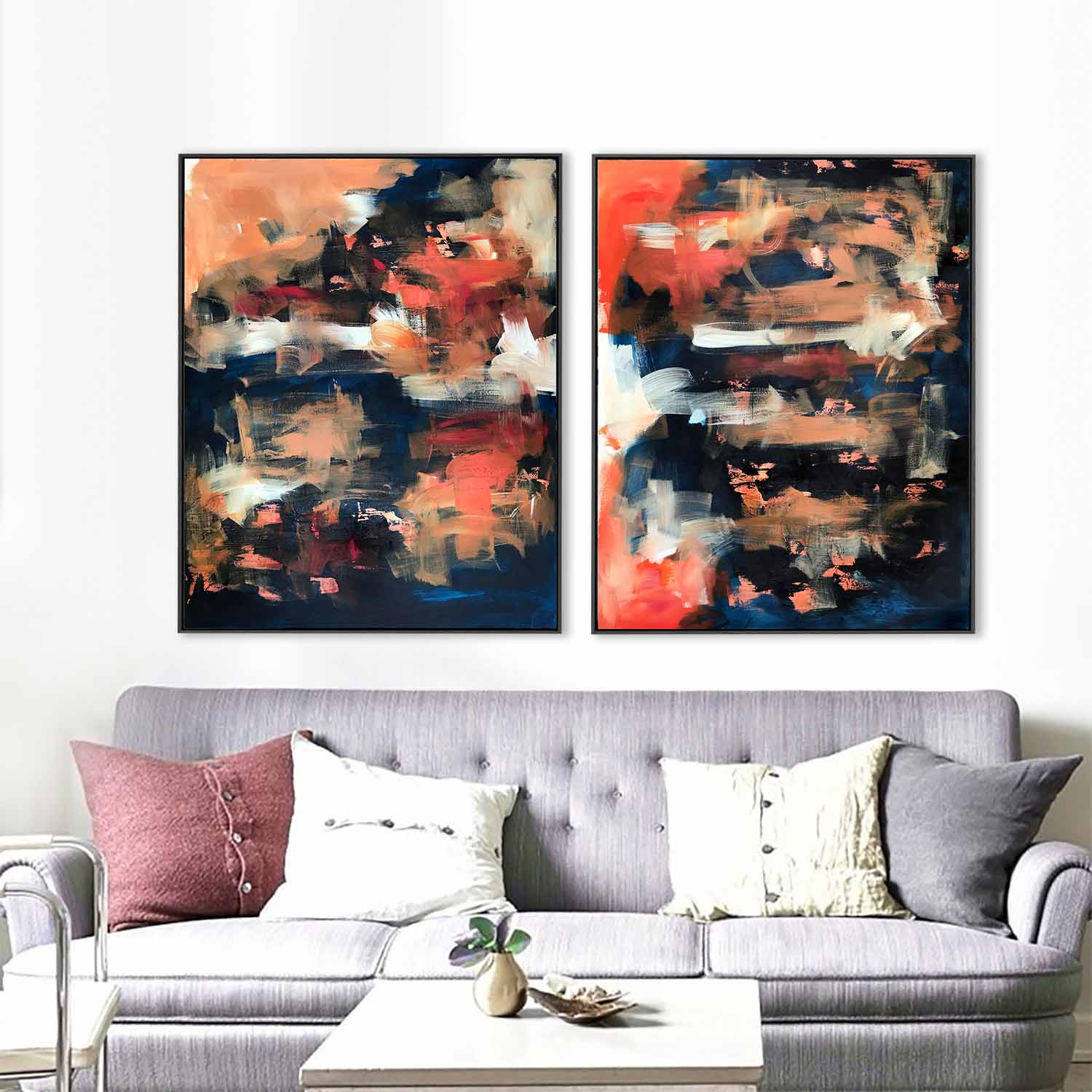 The Untold Story - 160x102 cm - Diptych Original Paintings