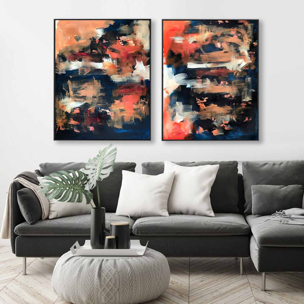 The Untold Story - 160x102 cm - Diptych Original Paintings