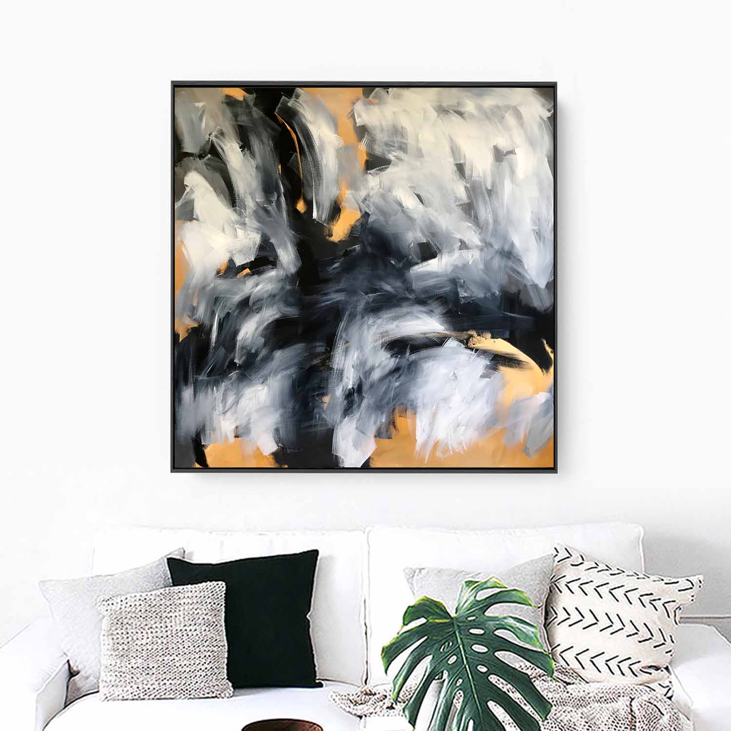 On The Edge - 122x122 cm - Original Painting