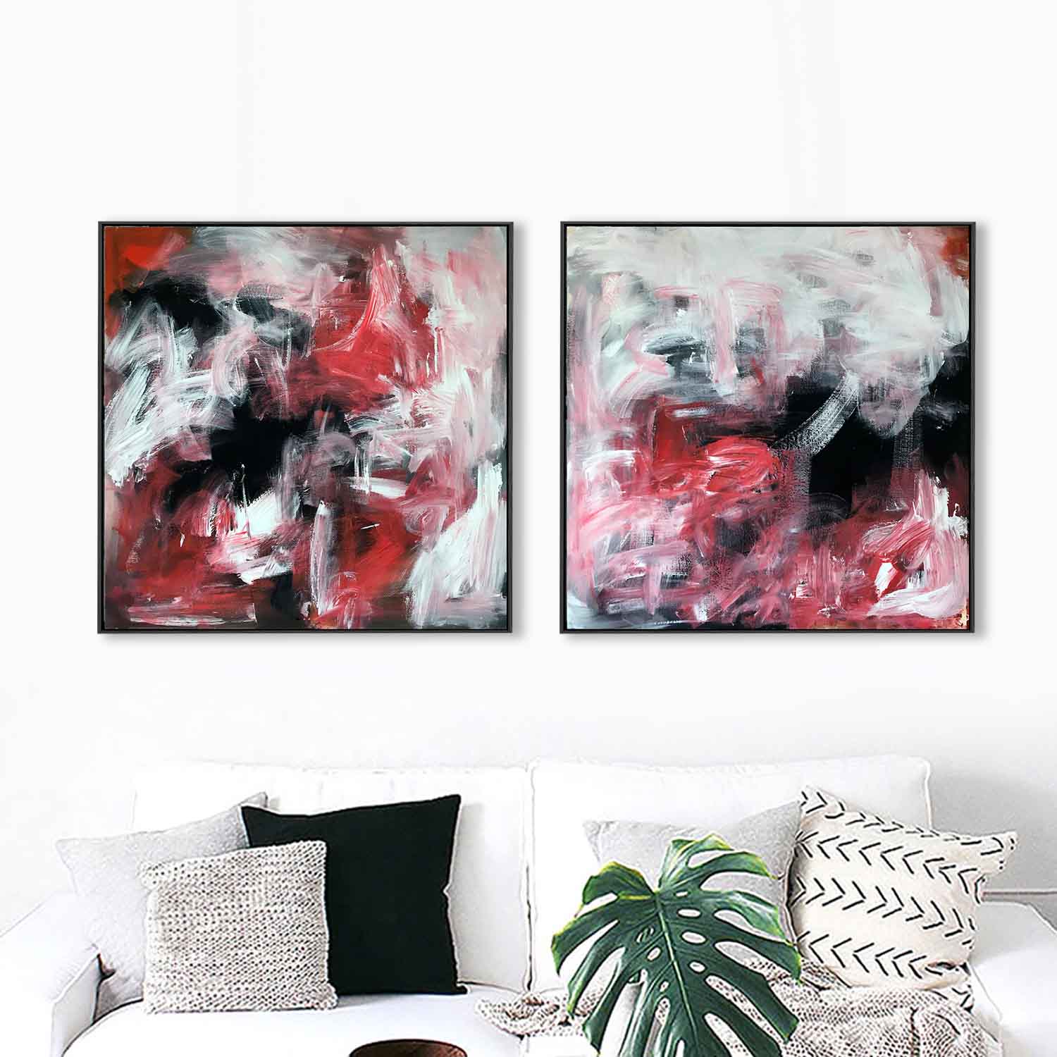 Drifting - 152x76 cm - Diptych Original Paintings