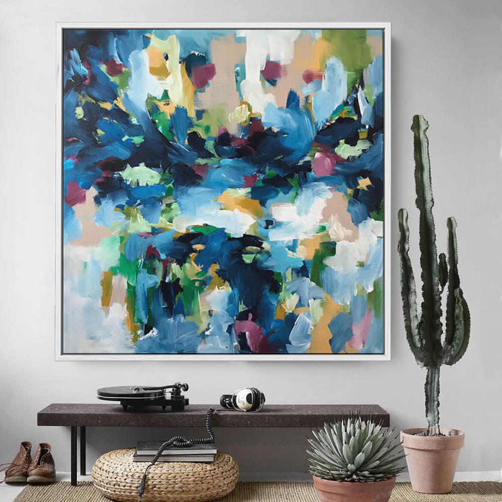 Autumn Leaves - 122x122 cm - Original Painting
