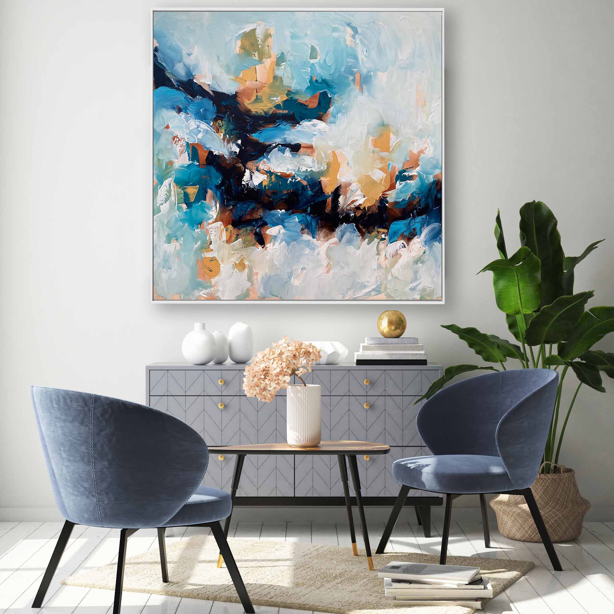Colourful Memories - 102x102 cm - Original Painting