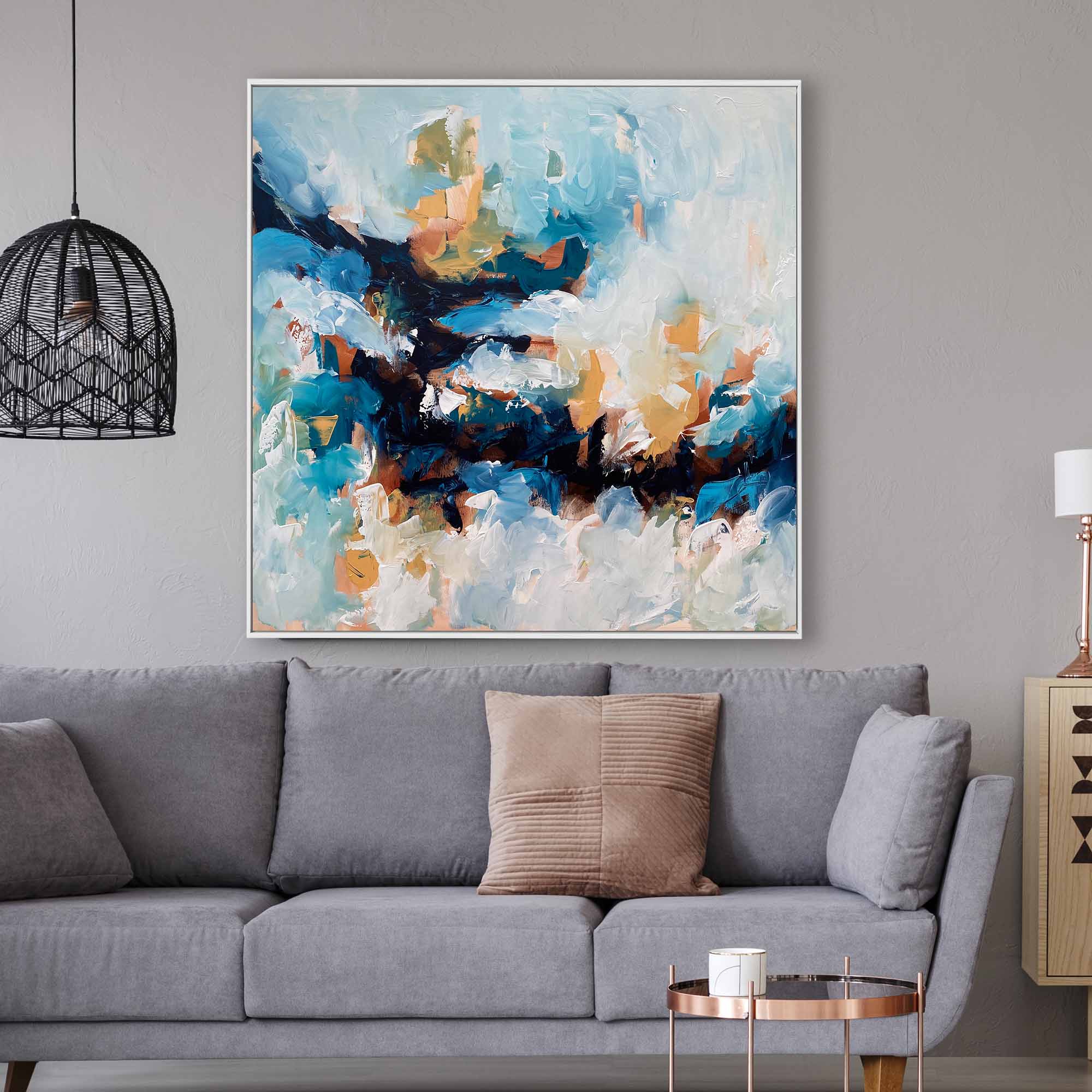 Colourful Memories - 102x102 cm - Original Painting