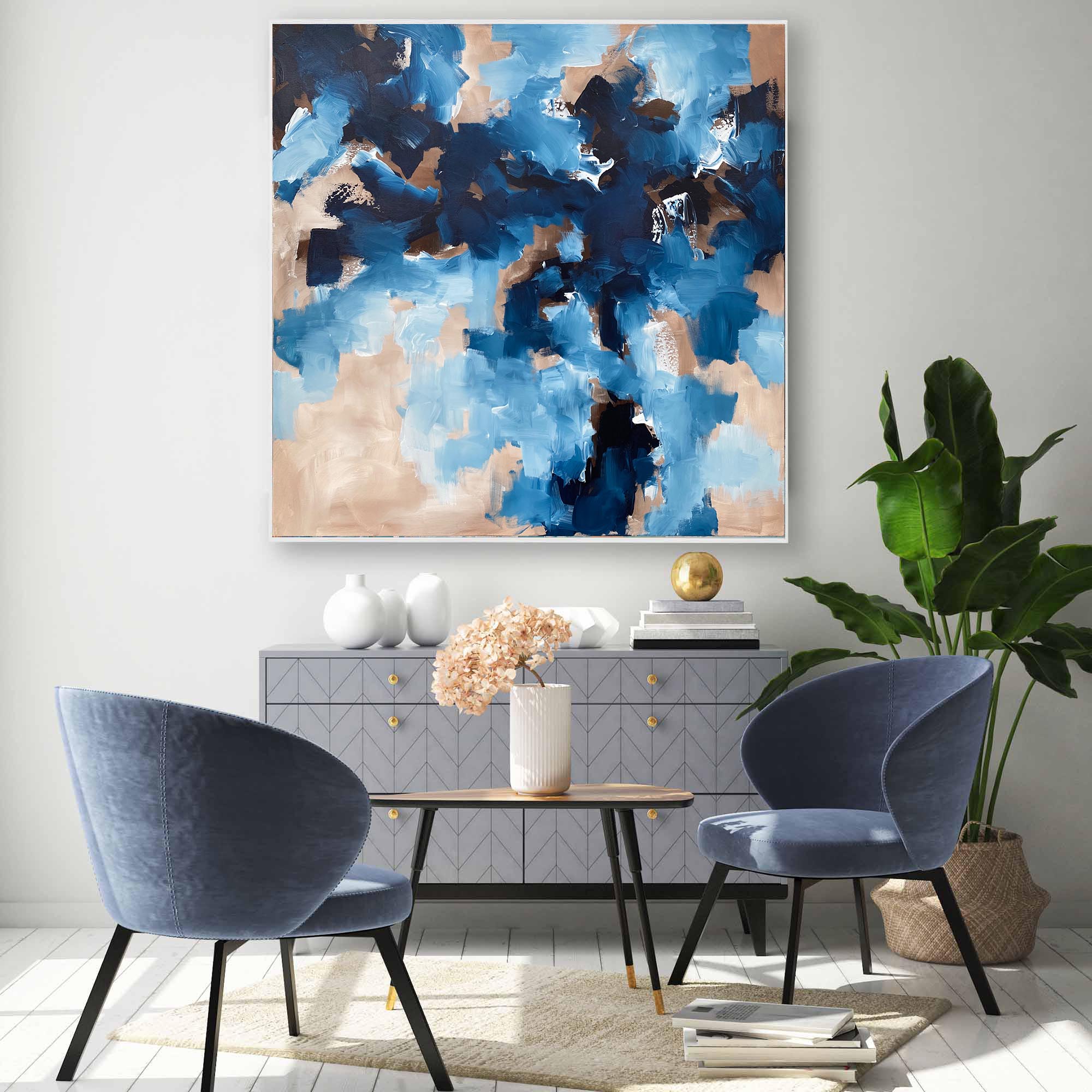 Run While You Can - 102x102 cm - Original Painting